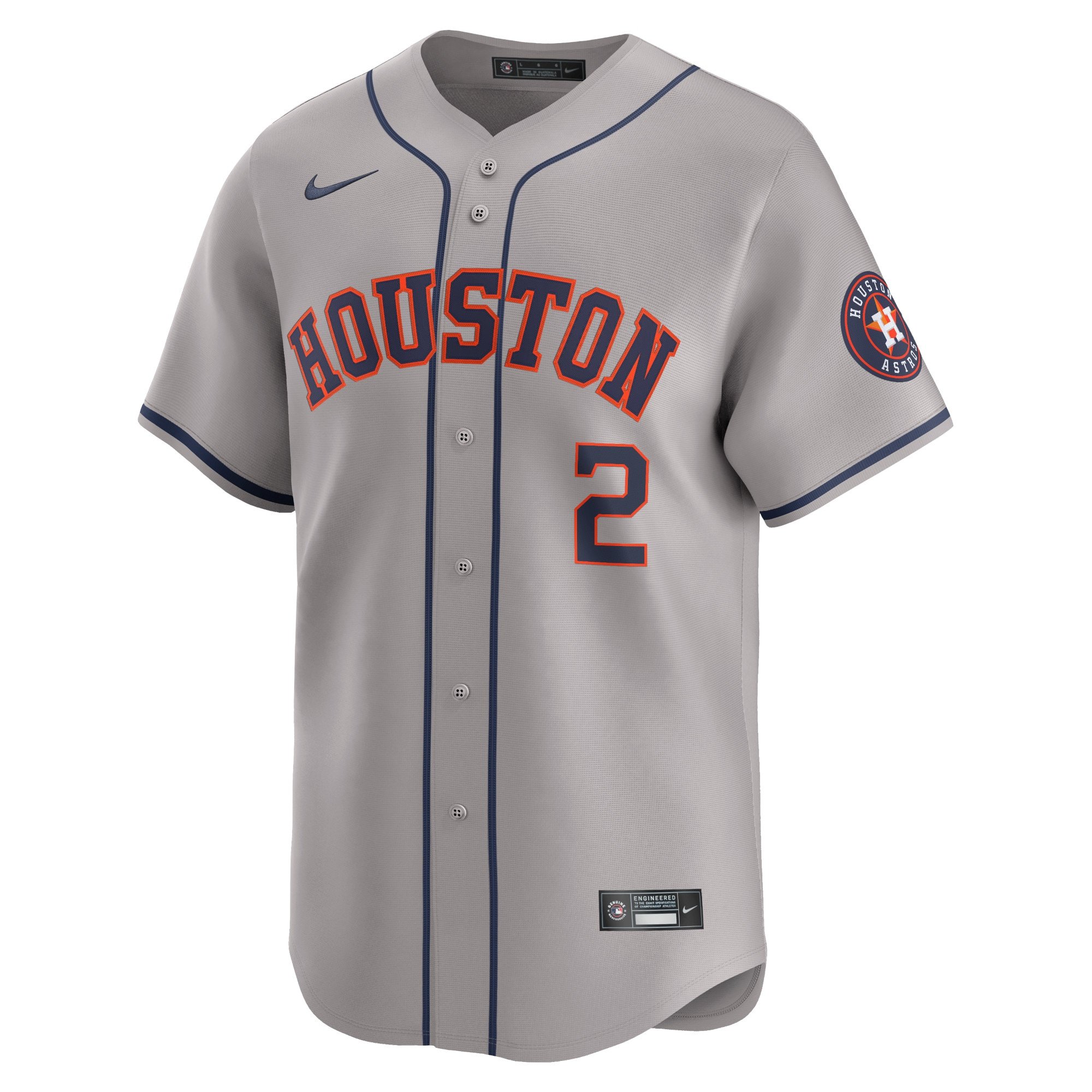 Men's Houston Astros Alex Bregman  Gray Away Limited Player Jersey