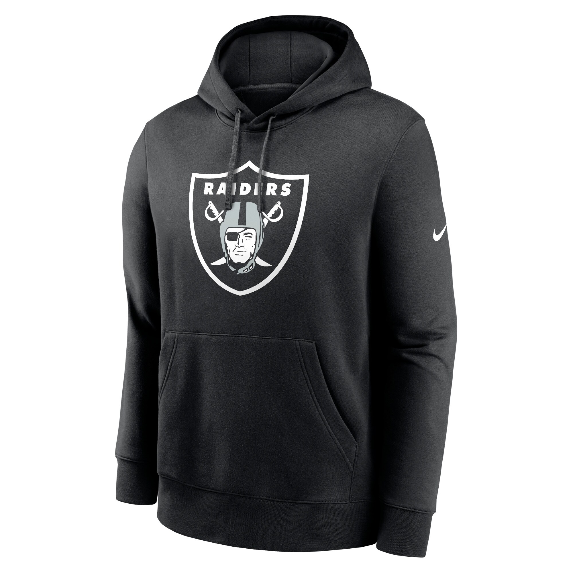 Las Vegas Raiders Club Logo Pullover Hoodie - Black