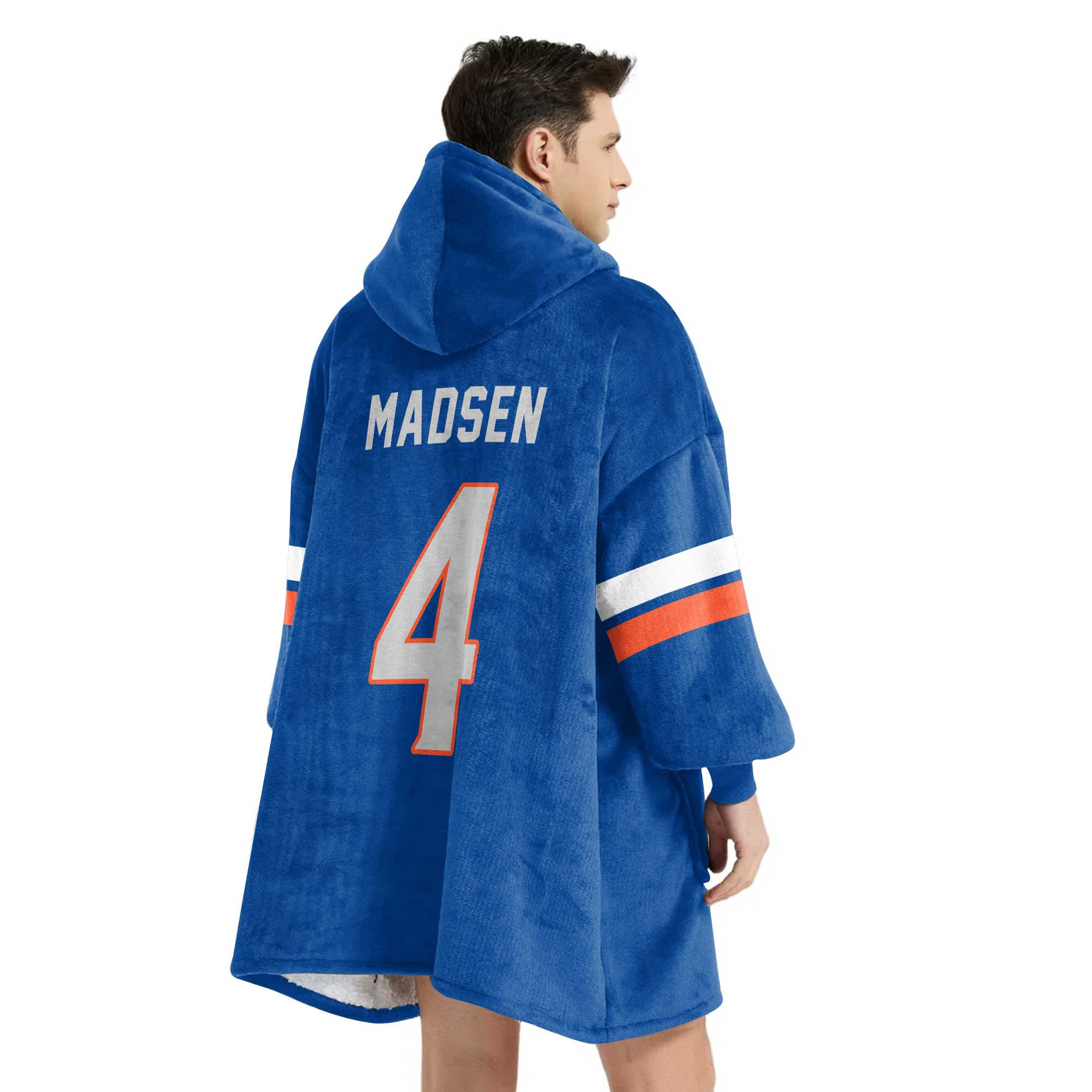 Adult 4 Boise State Football Unisex Blanket Hoodie