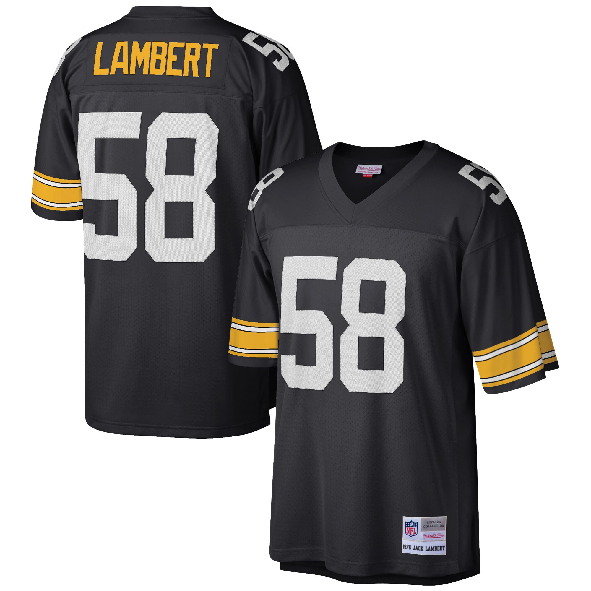 Jack Lambert Pittsburgh Steelers  Retired Player Legacy Replica Jersey - Black