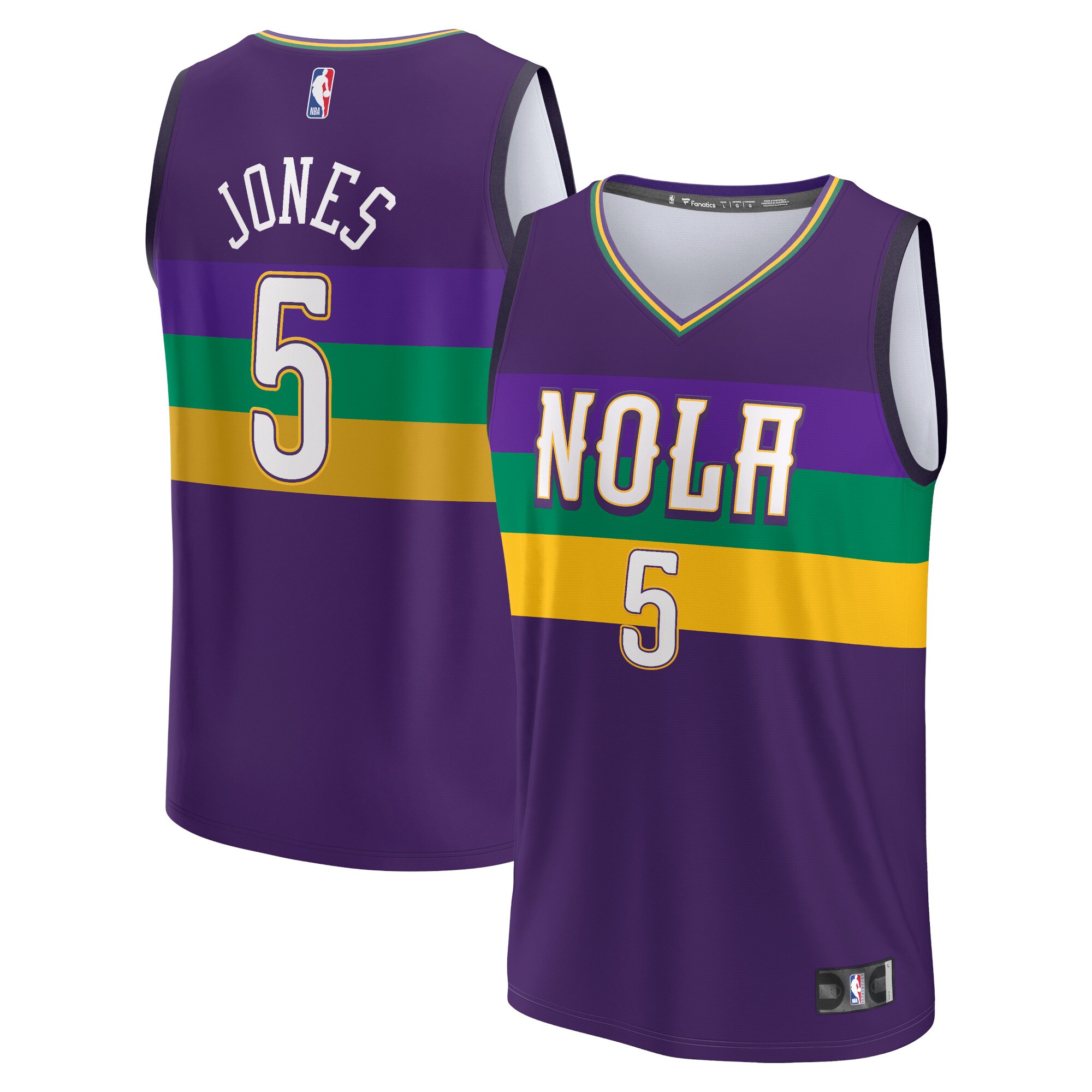 Herbert Jones New Orleans Pelicans  2022/23 Fastbreak Jersey - City Edition - Purple