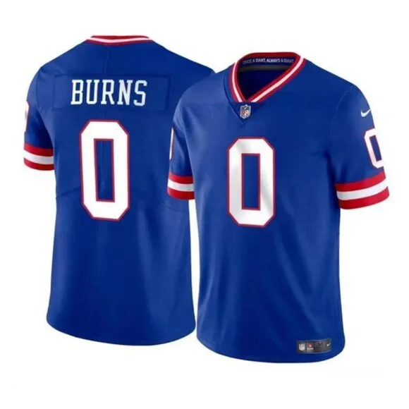 Men's New York Giants #0 Brian Burns Royal Alternate Limited Stitched Jersey