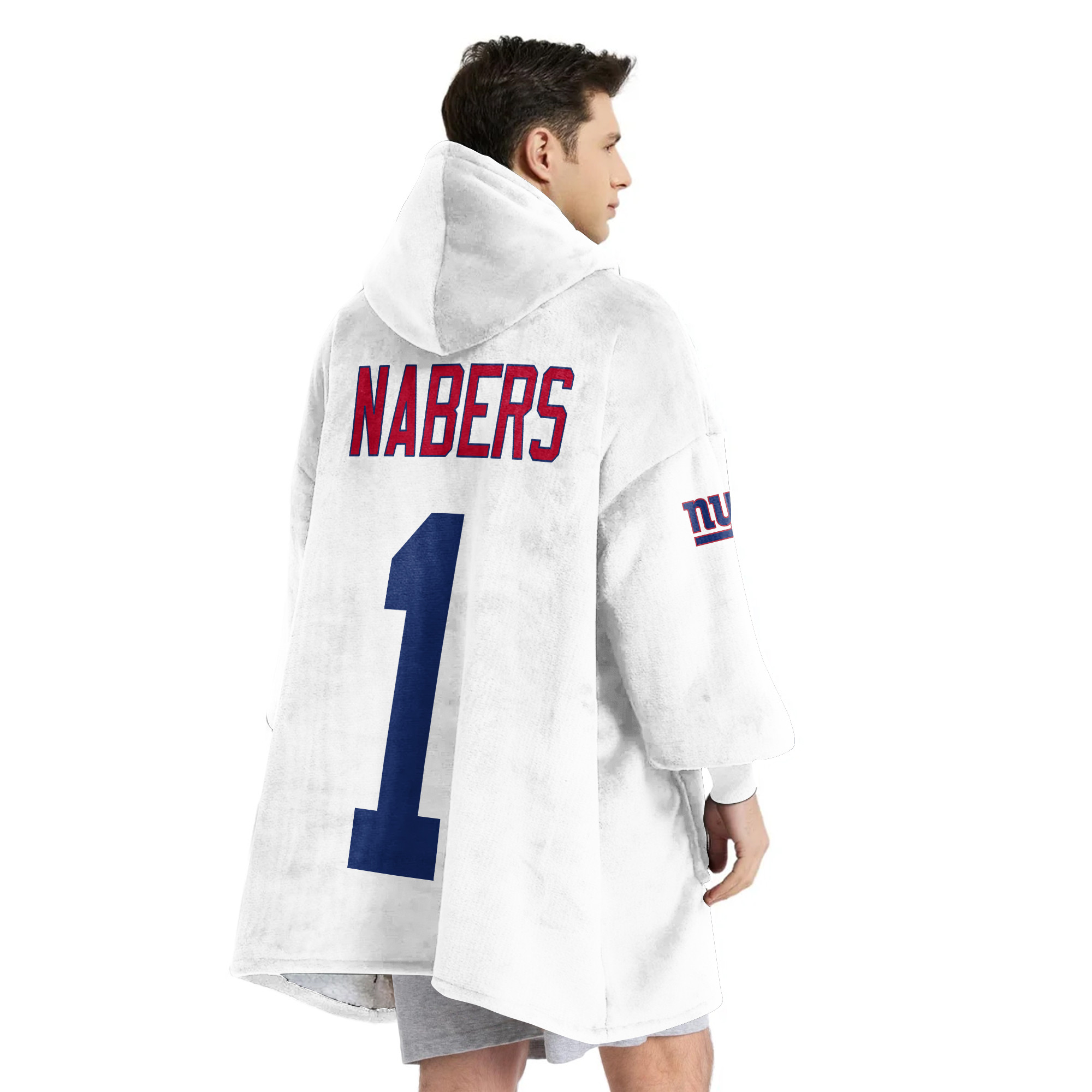 Adult M.N 1 New York G Football Unisex Blanket Hoodie