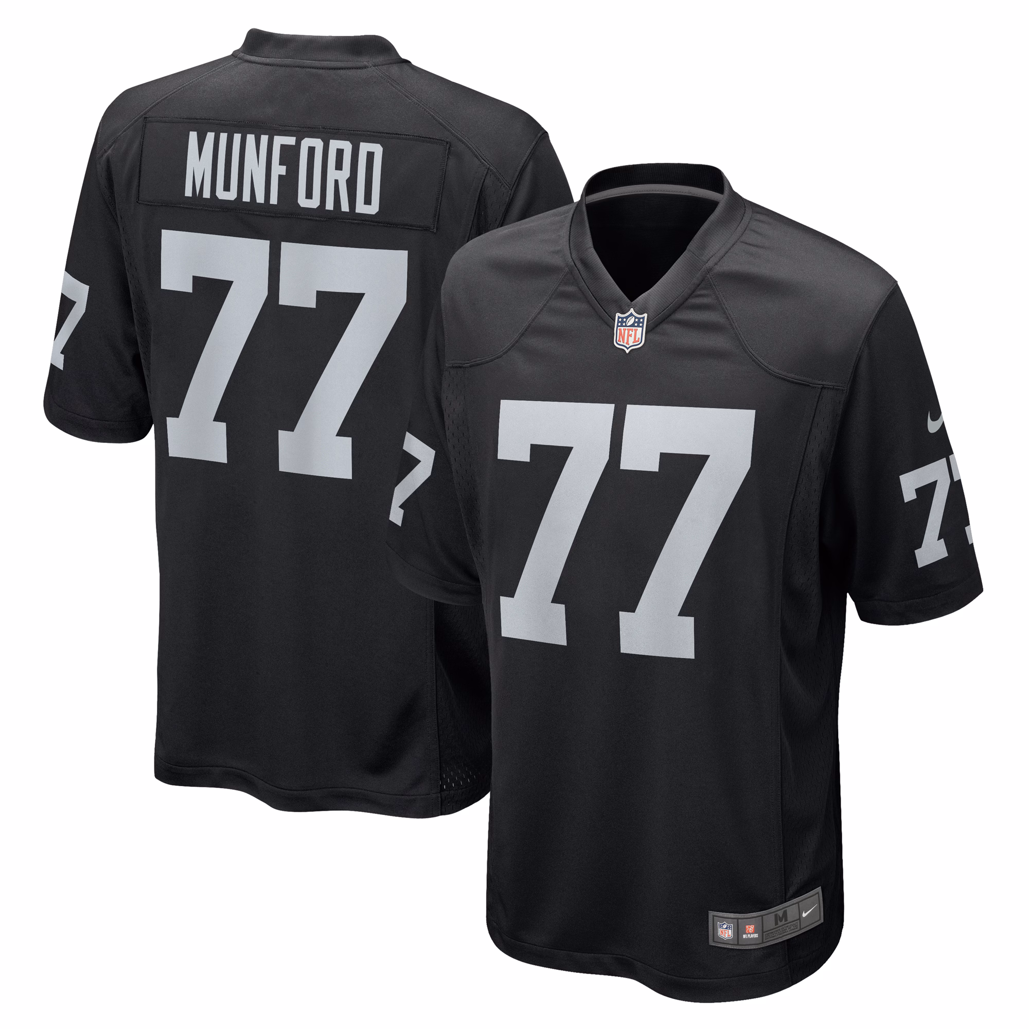 Thayer Munford Jr. Las Vegas Raiders Team Game Jersey -  Black