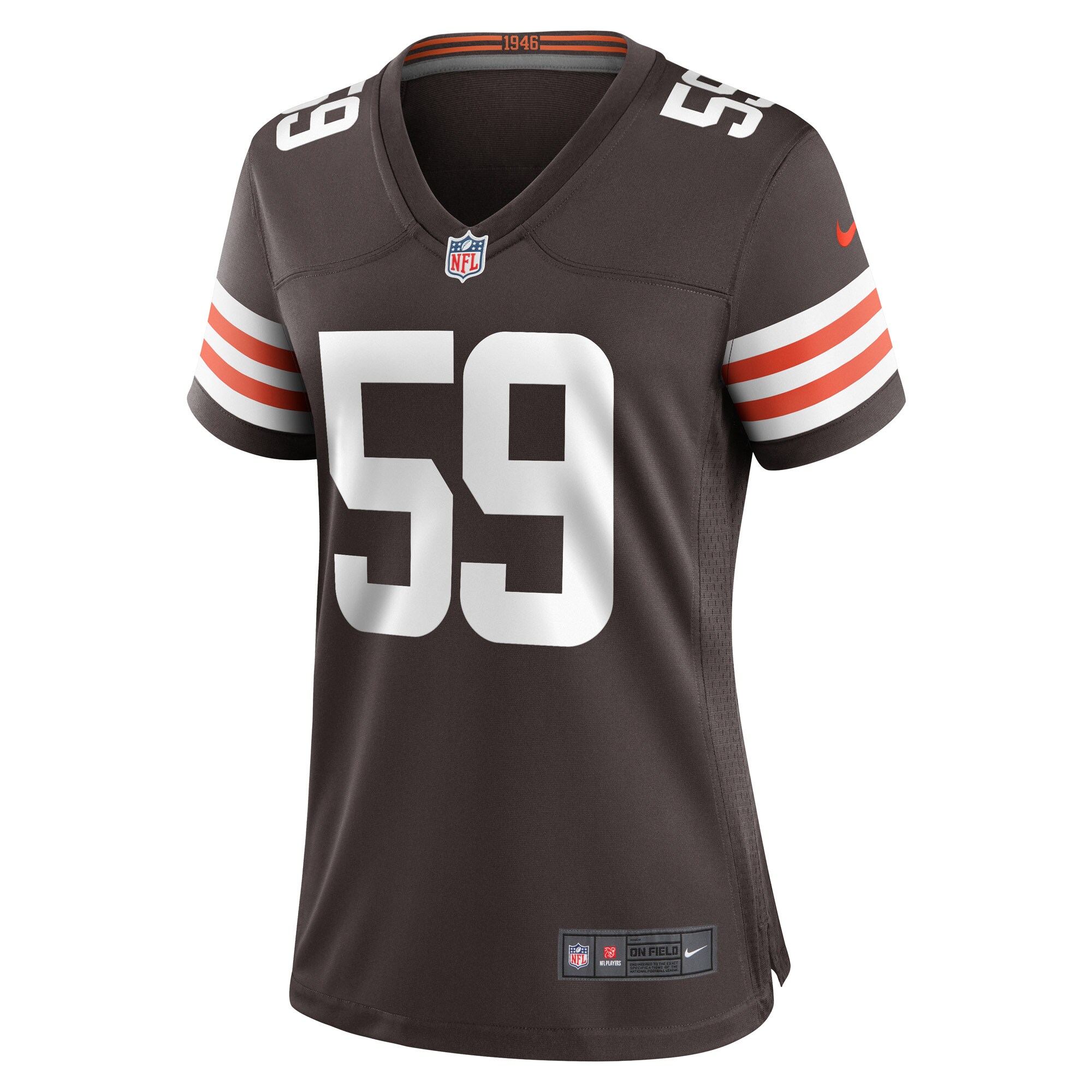 Joe Haeg Cleveland Browns  Women's Game Player Jersey - Brown