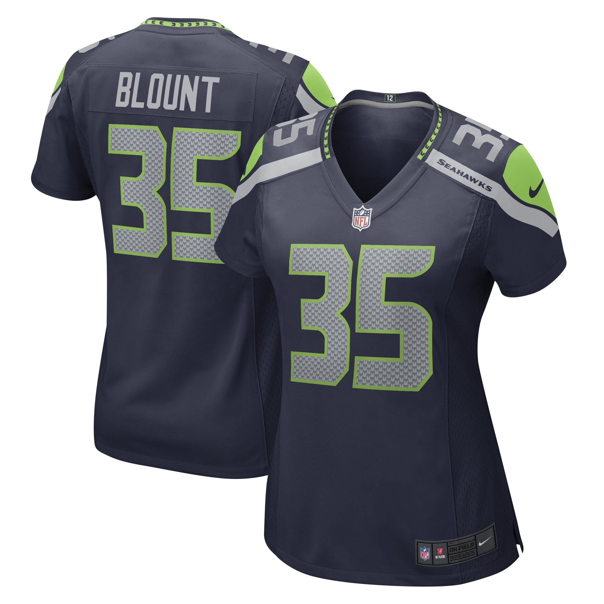 Joey Blount Seattle Seahawks  Women's Game Player Jersey - College Navy