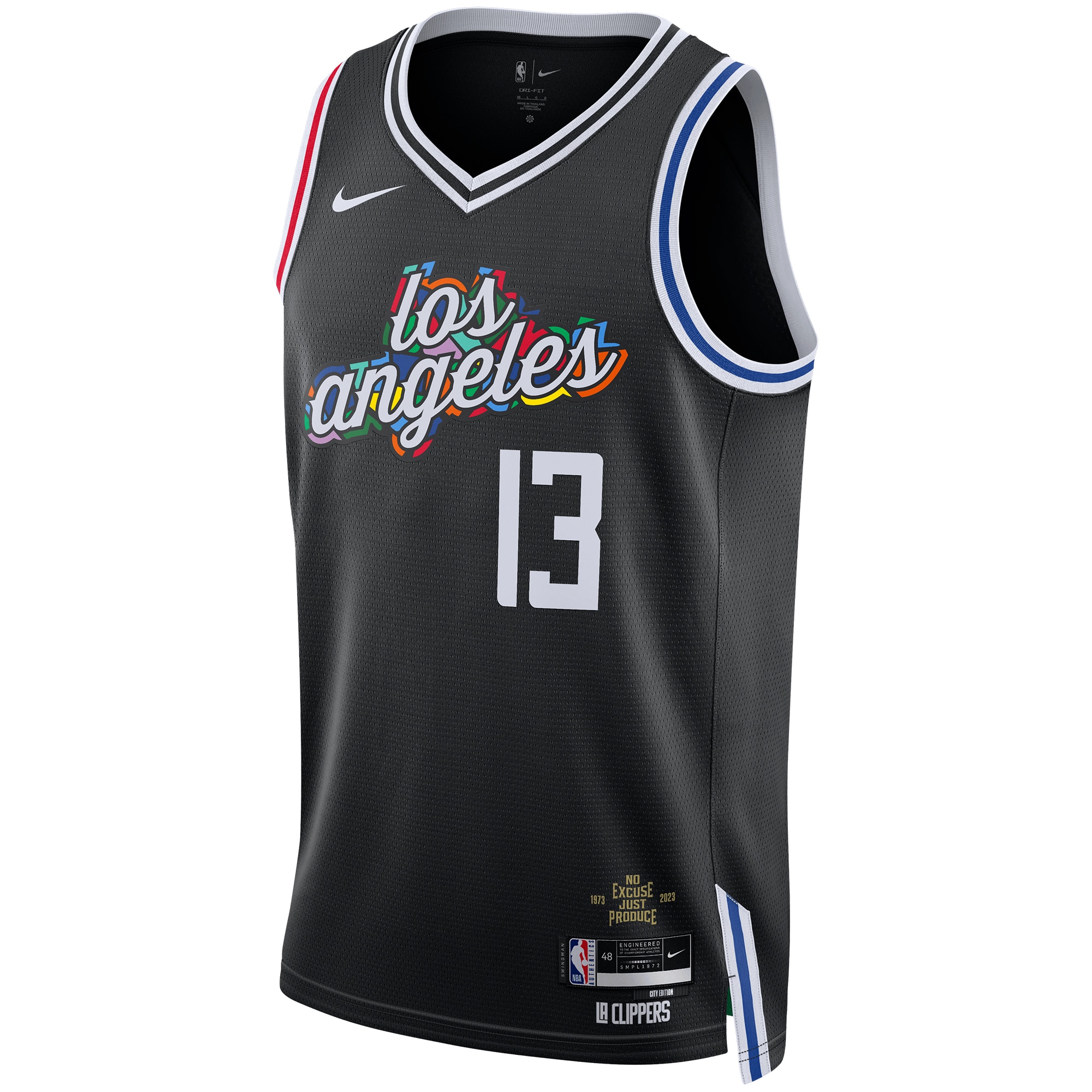 Paul George LA Clippers Unisex 2022/23 Swingman Jersey - City Edition - Black