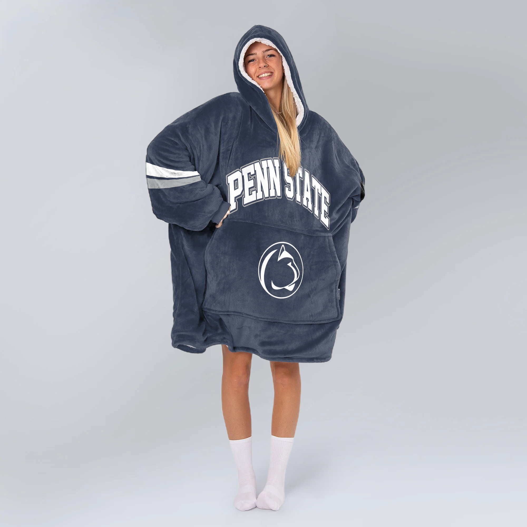 Adult #1 Penn State Football Unisex Blanket Hoodie