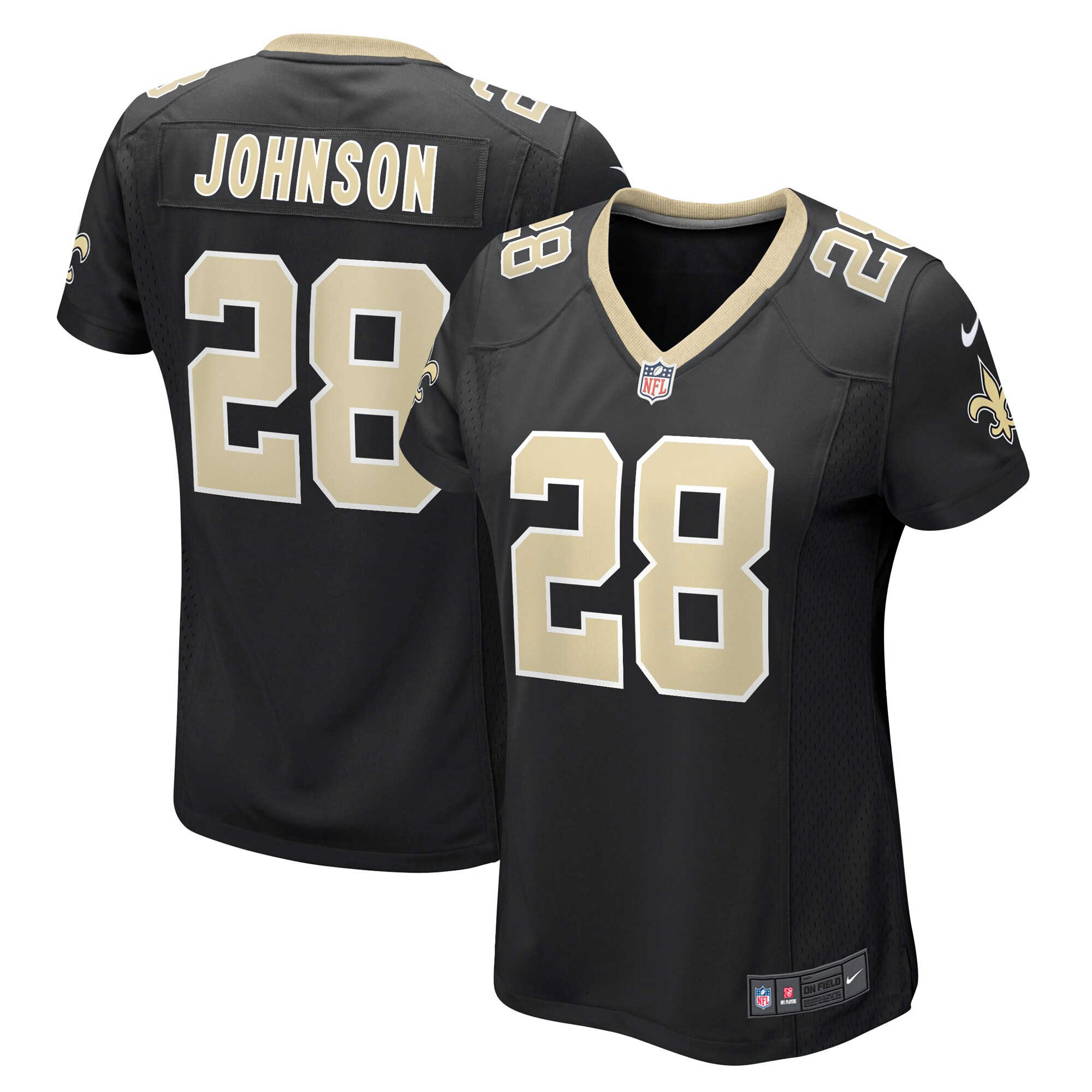 Lonnie Johnson New Orleans Saints Women's Game Player Jersey - Black