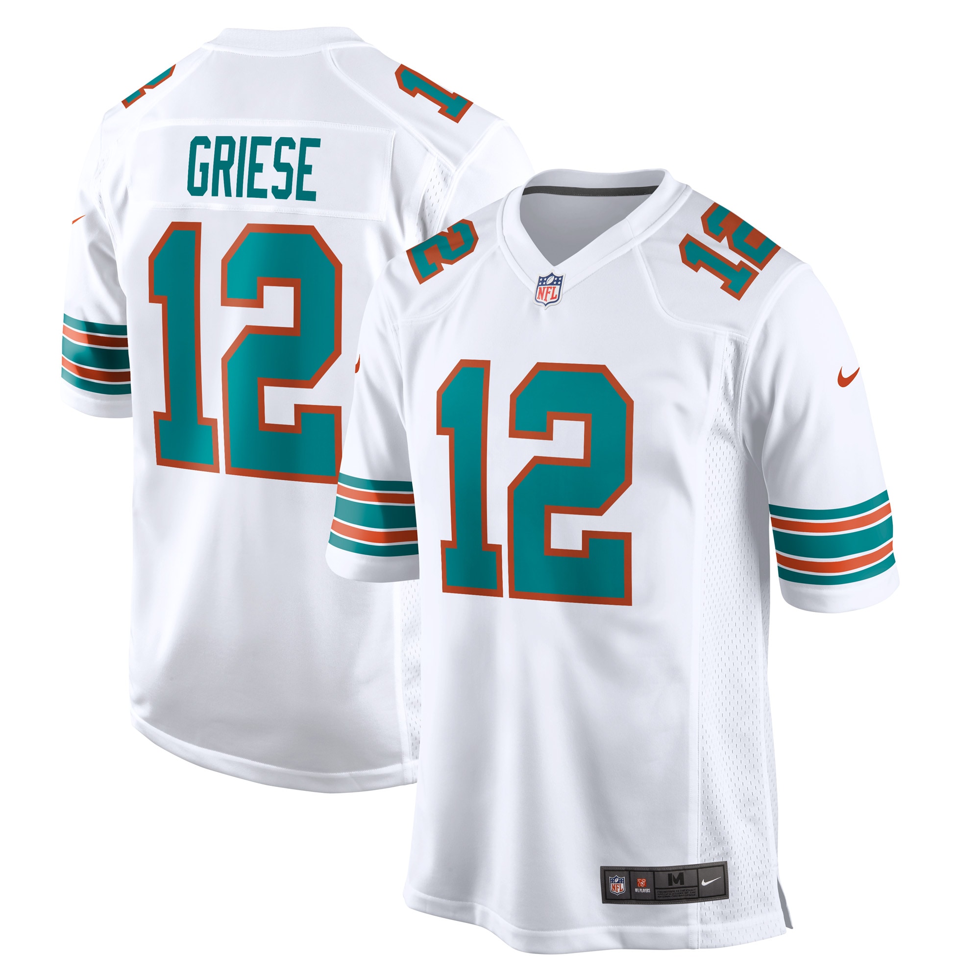 Bob Griese Miami Dolphins Retired Player Jersey - Aqua