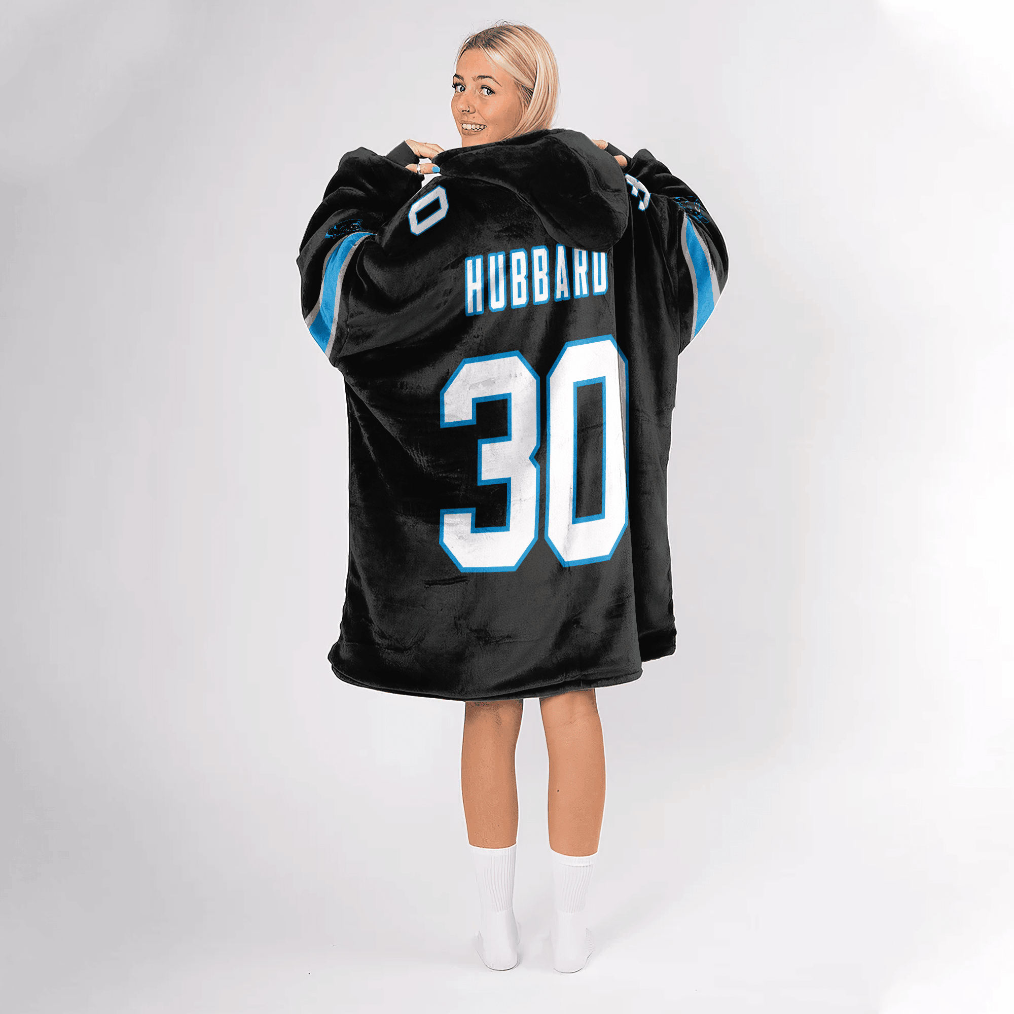 Adult 30 Carolina Football Unisex Blanket Hoodie