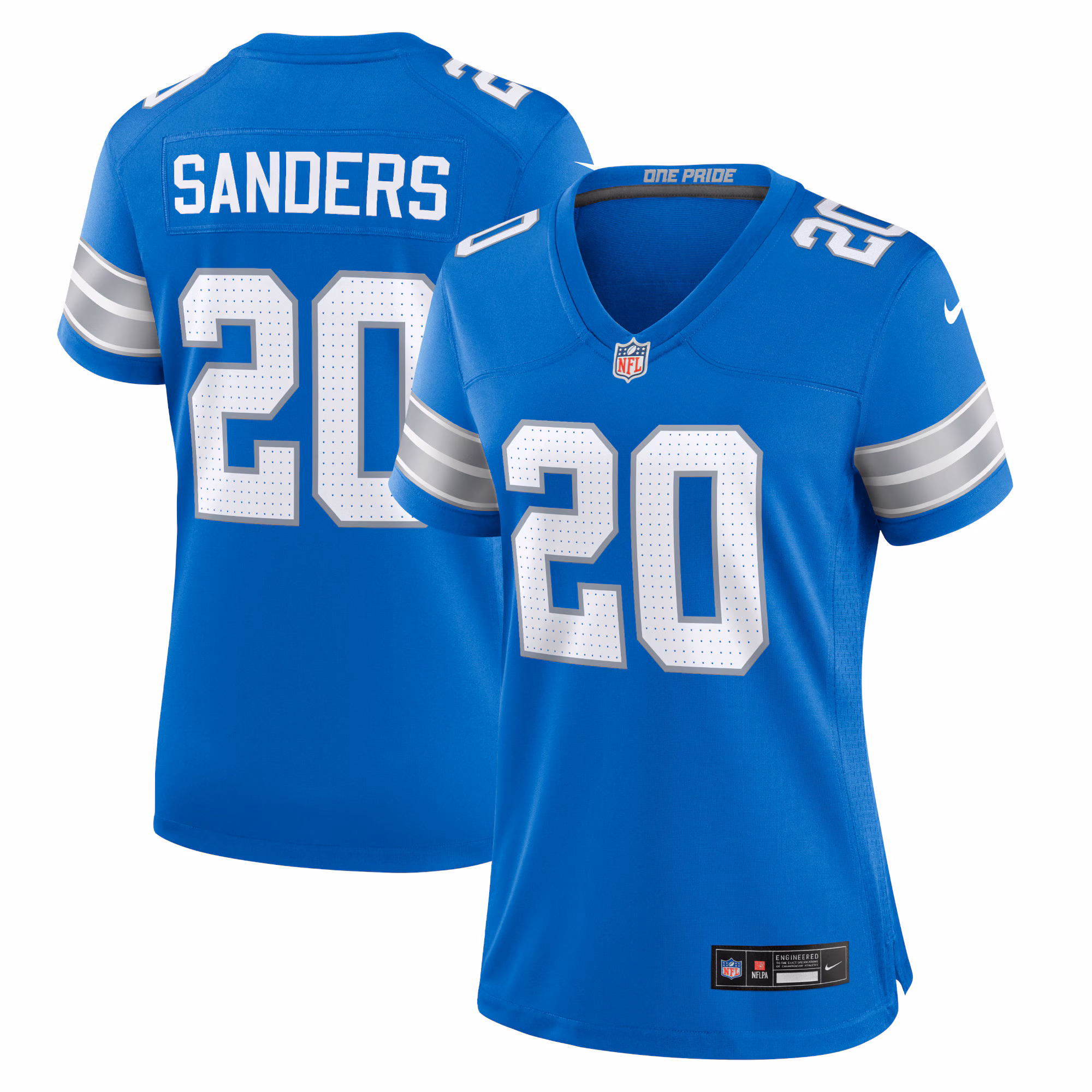 Barry Sanders Detroit Lions Women's 2nd Alternate Retired Player Game Jersey - Black