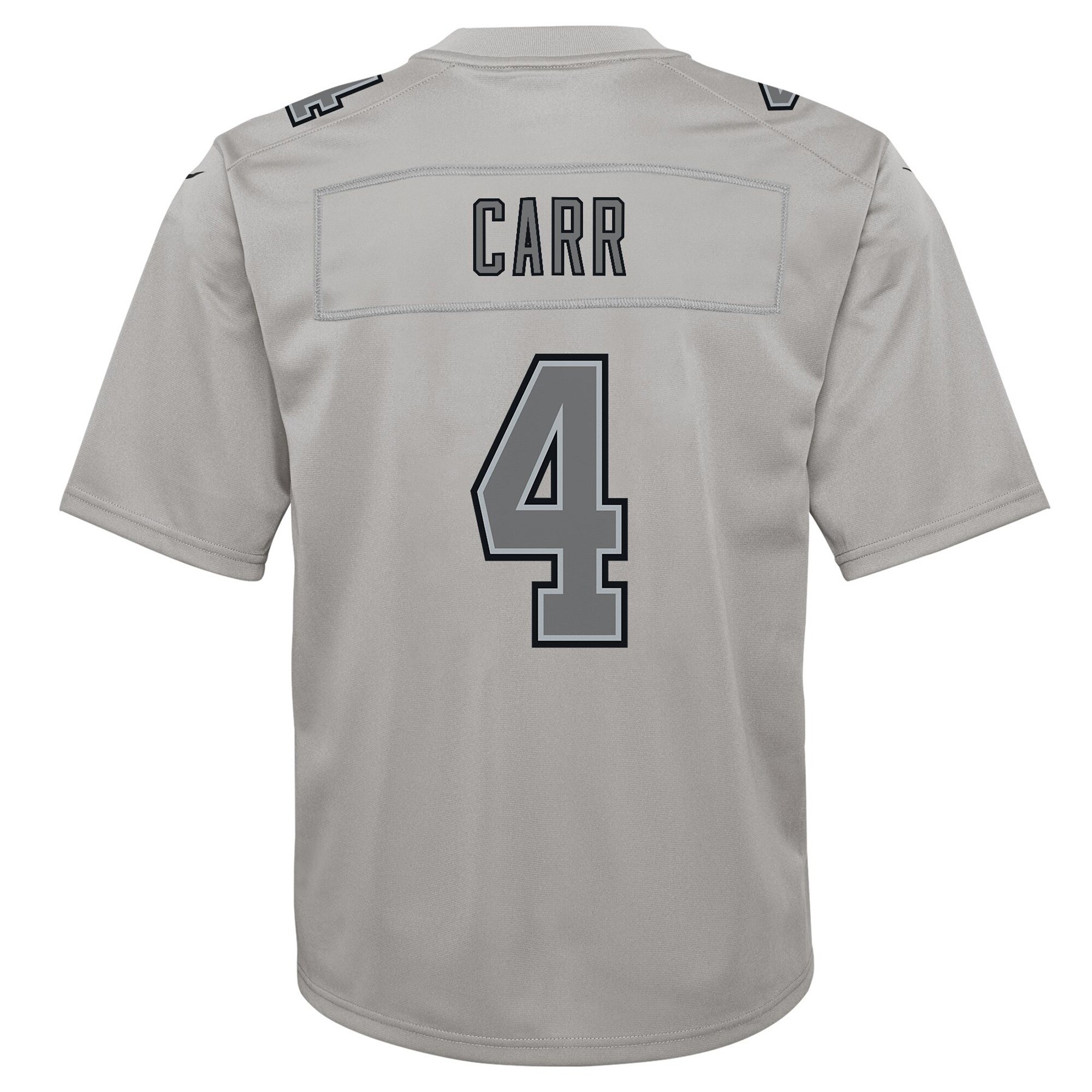 Derek Carr Las Vegas Raiders Youth Atmosphere Game Jersey - Gray