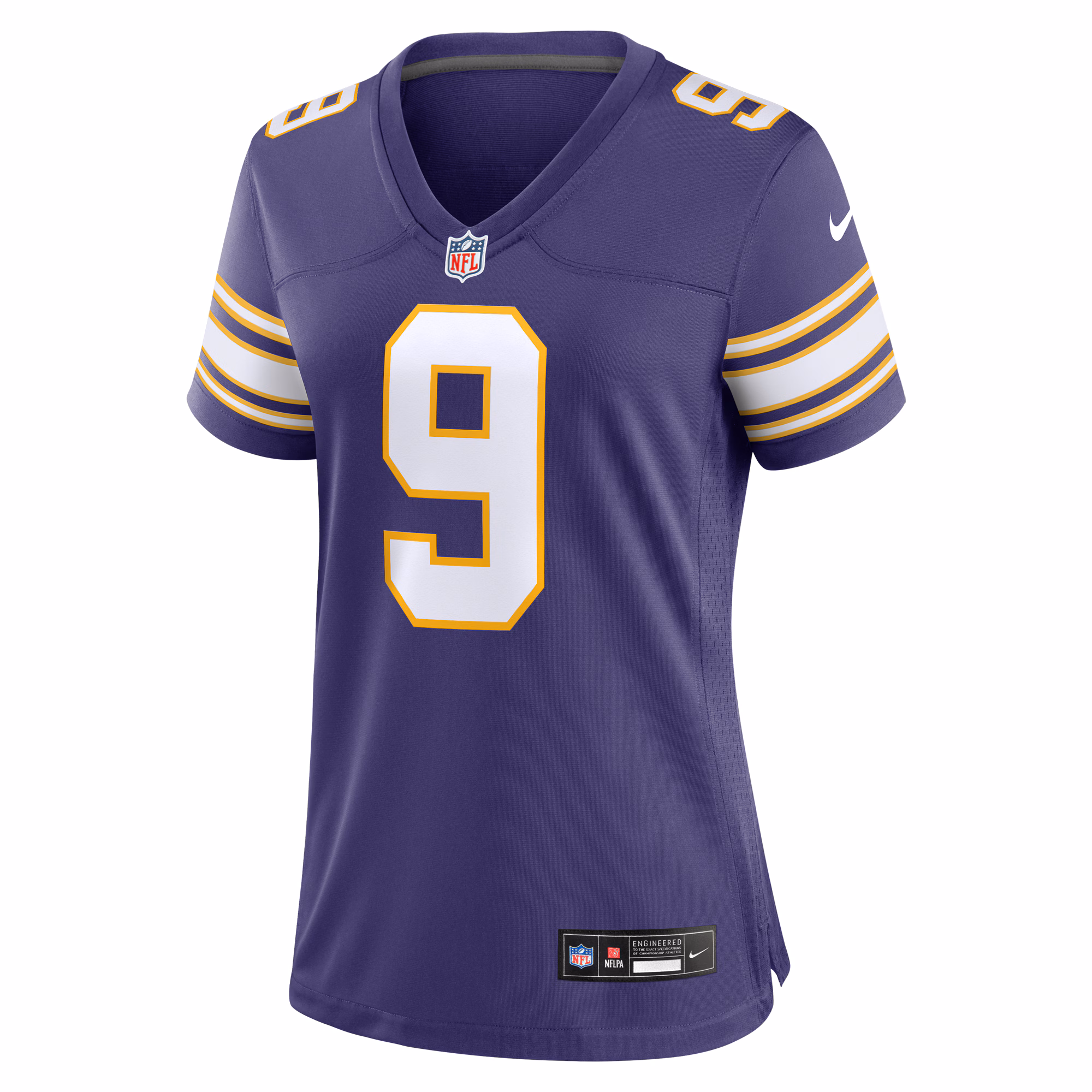 J.J. McCarthy Minnesota Vikings Women's 2nd Alternate 2024 NFL Draft First Round Pick Player Game Jersey - Purple
