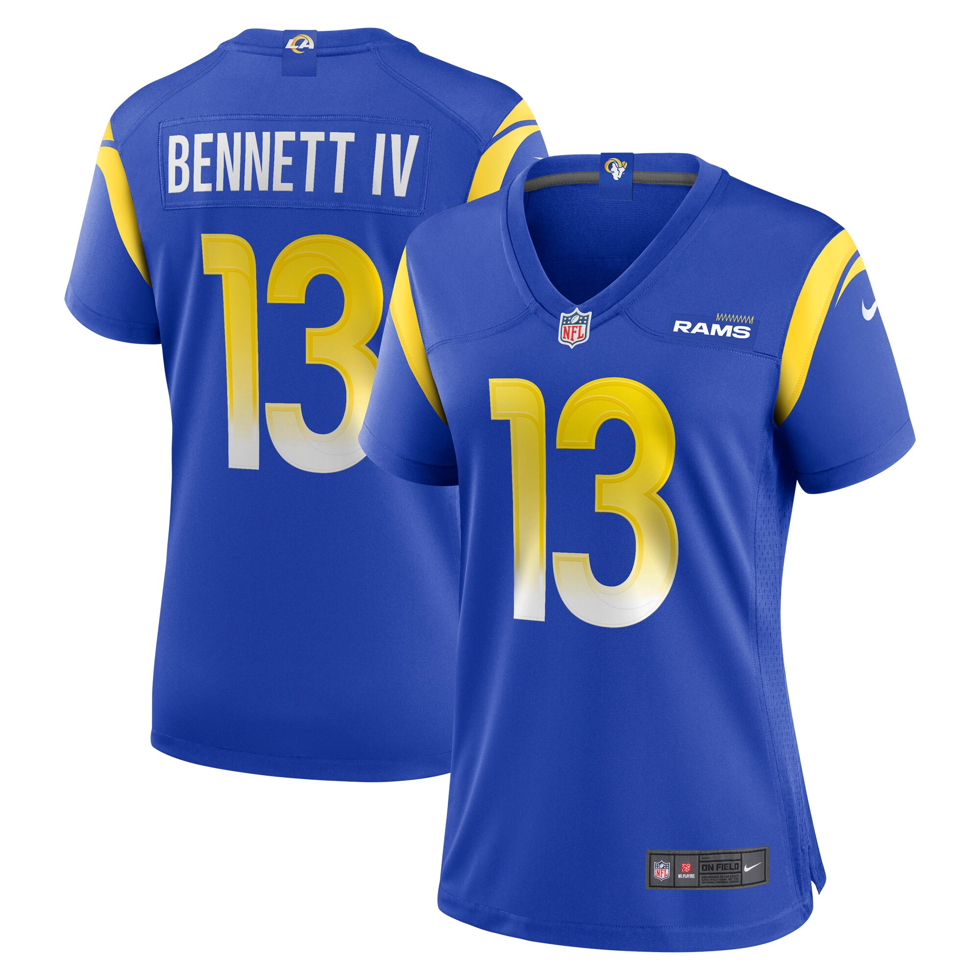 Stetson Bennett Los Angeles Rams Women's Team Game Jersey - Royal