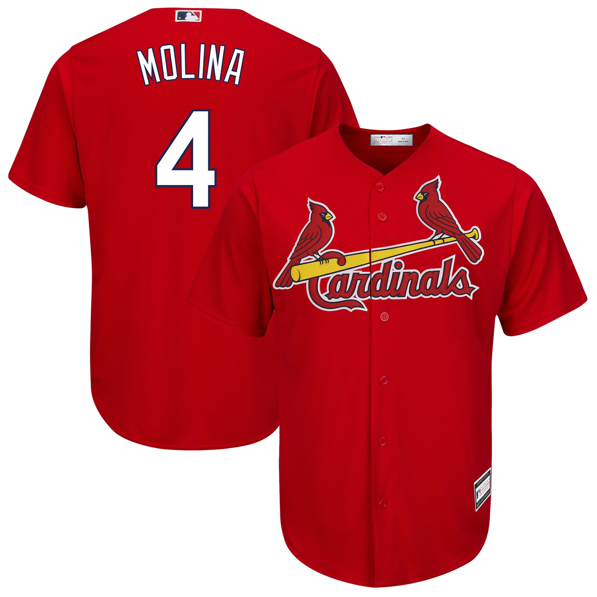 Yadier Molina St.Louis Cardinals Big & Tall Replica Player Jersey - Red