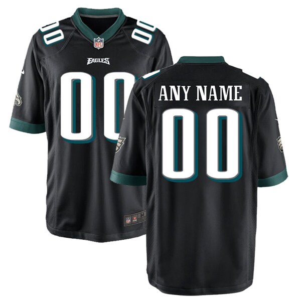 Philadelphia Eagles  Youth Game Custom Jersey - Black