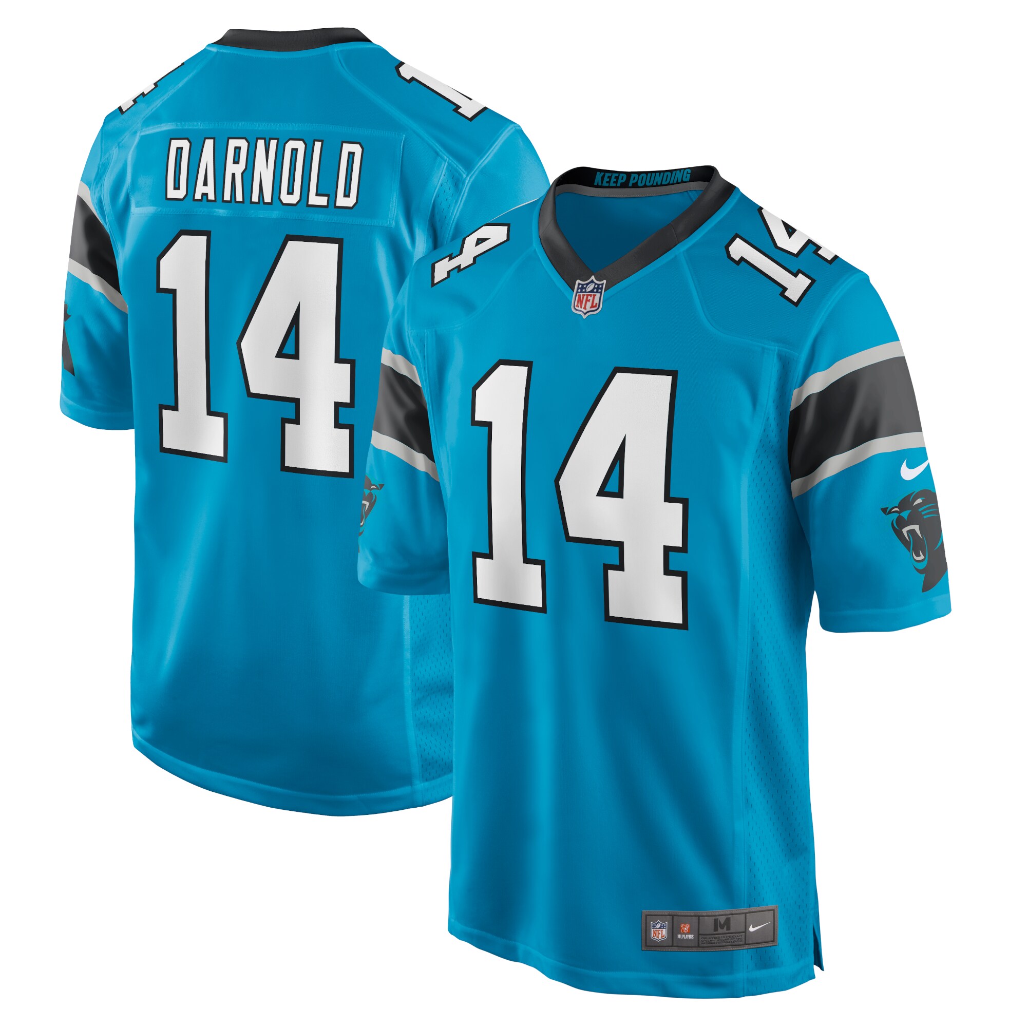 Sam Darnold Carolina Panthers  Game Jersey - Blue