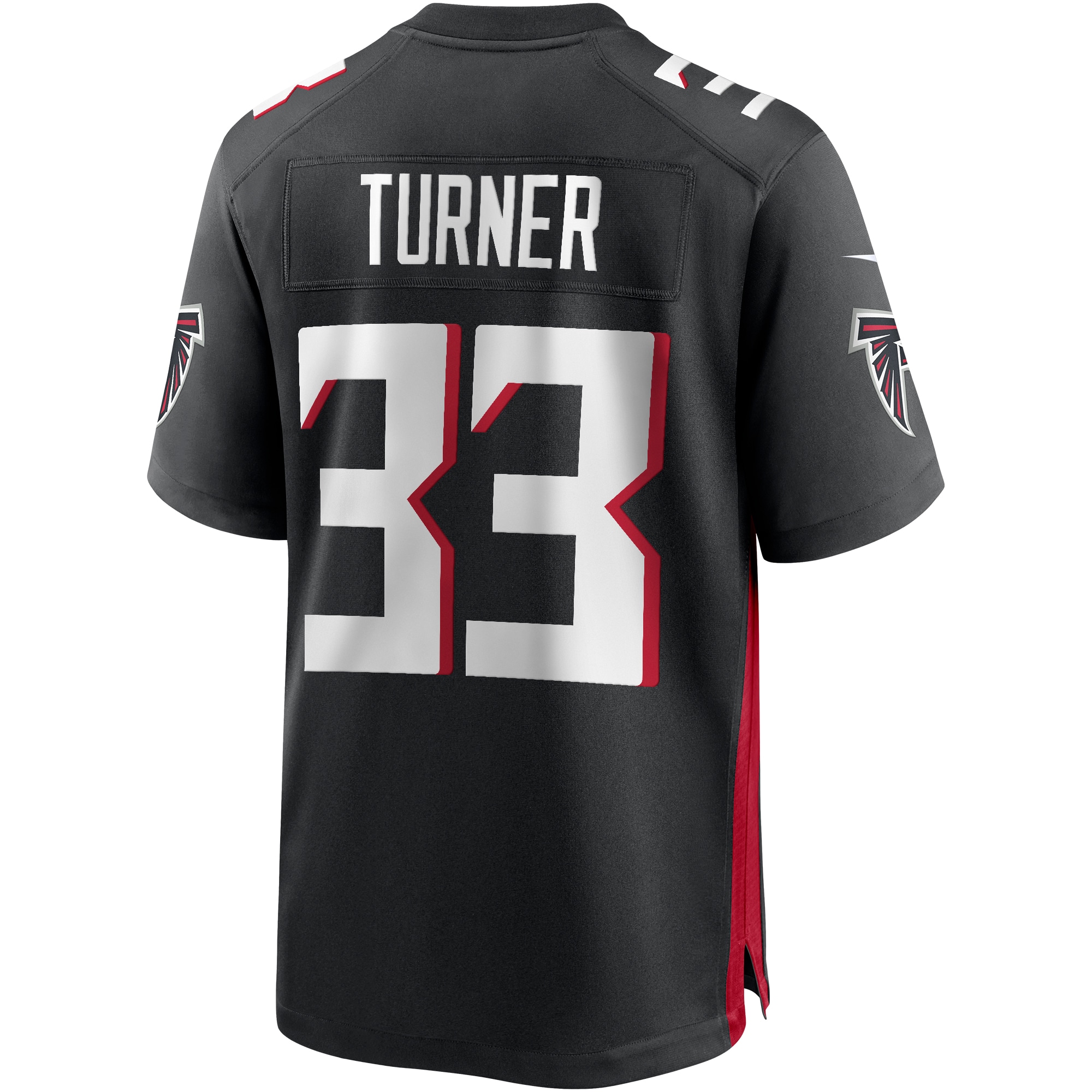 Michael Turner Atlanta Falcons Game Retired Player Jersey - Black