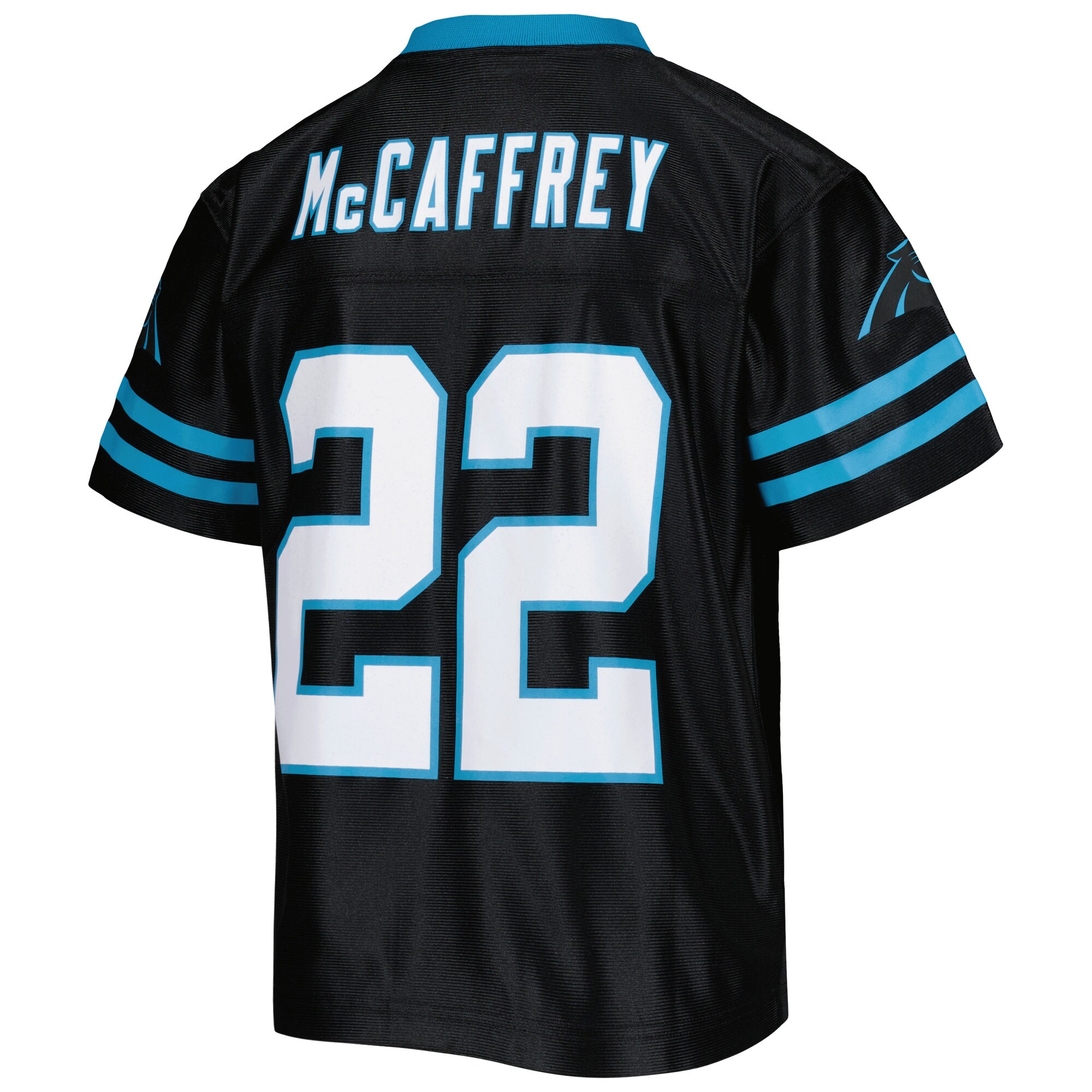 Youth Christian McCaffrey Black Carolina Panthers Player Replica Jersey