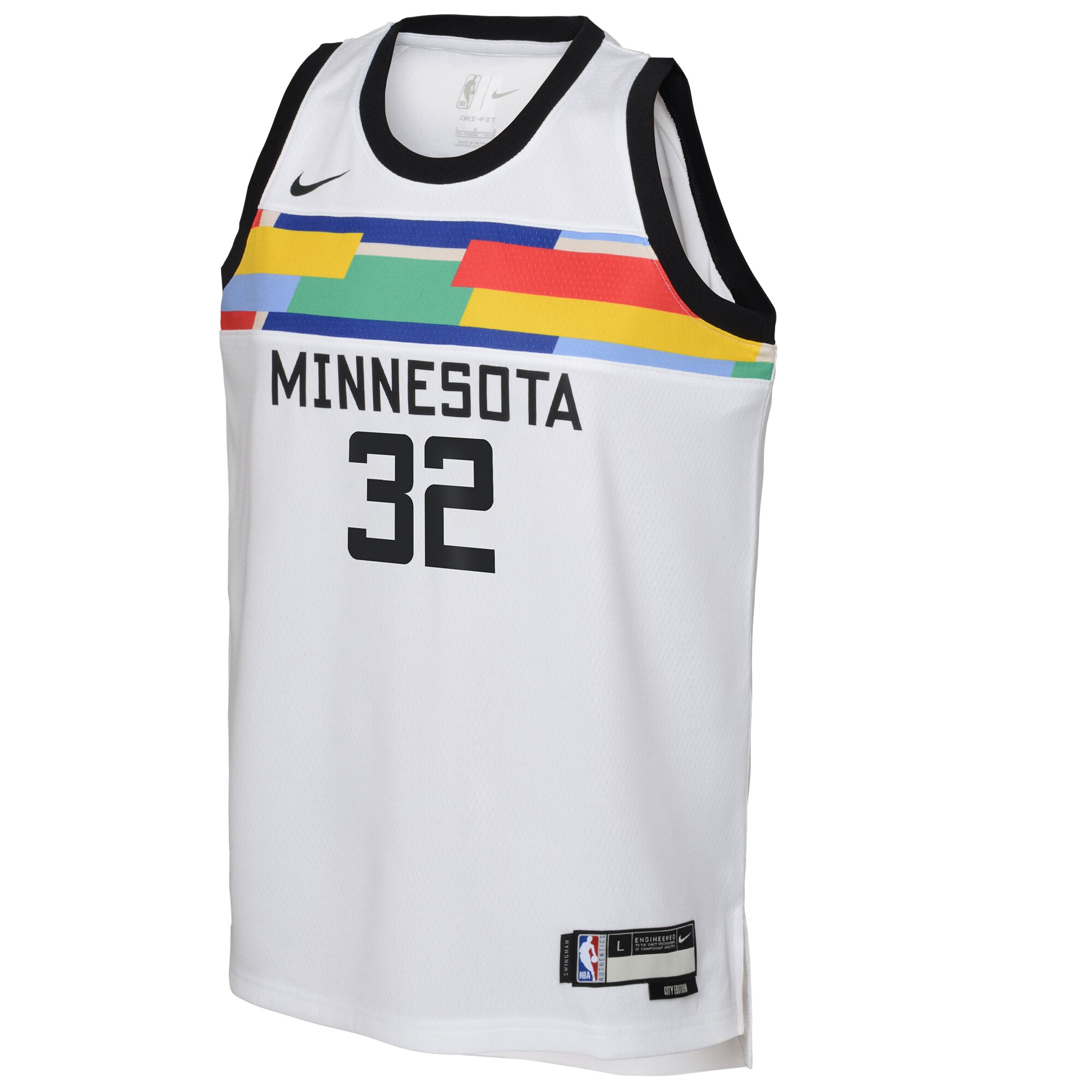 Karl-Anthony Towns Minnesota Timberwolves Youth 2022/23 Swingman Jersey - City Edition - White