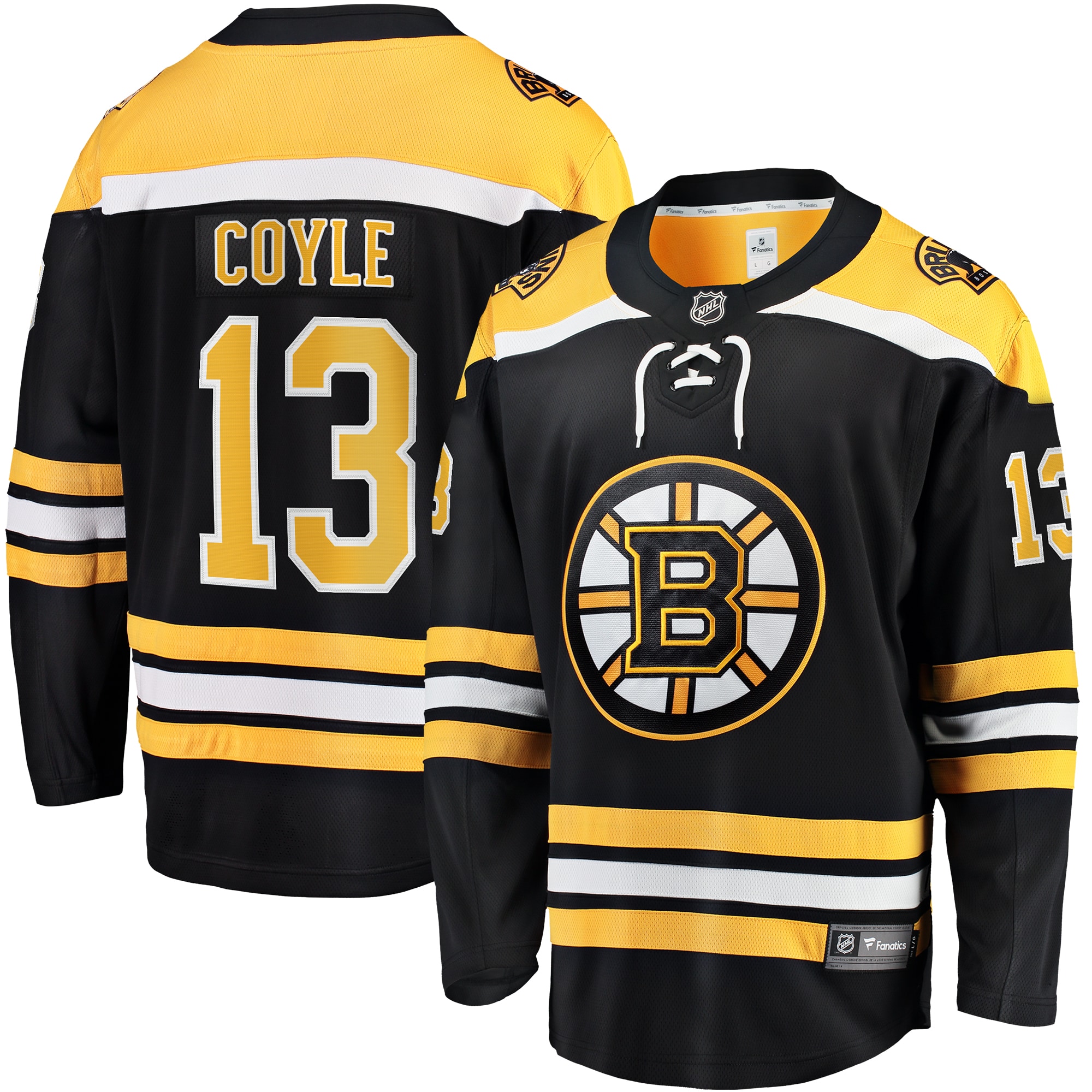 Charlie Coyle Boston Bruins Home Premier Breakaway Player Jersey - Black