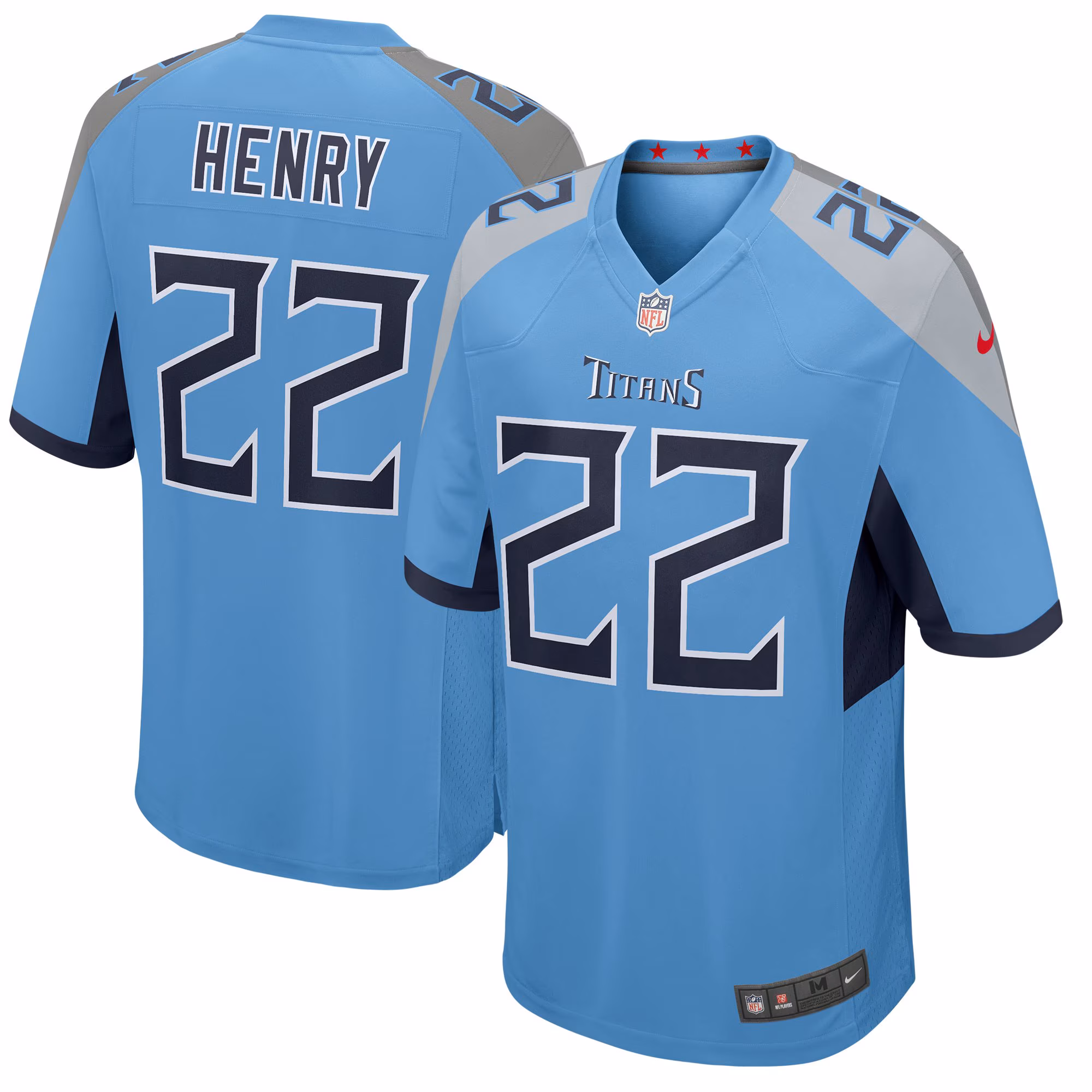 Derrick Henry Tennessee Titans Youth Game Jersey - Light Blue