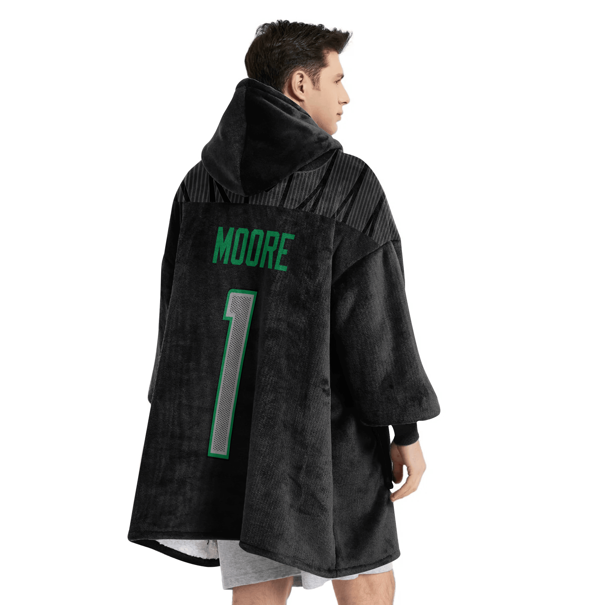 Adult D.M 1 Oregon Football Unisex Blanket Hoodie