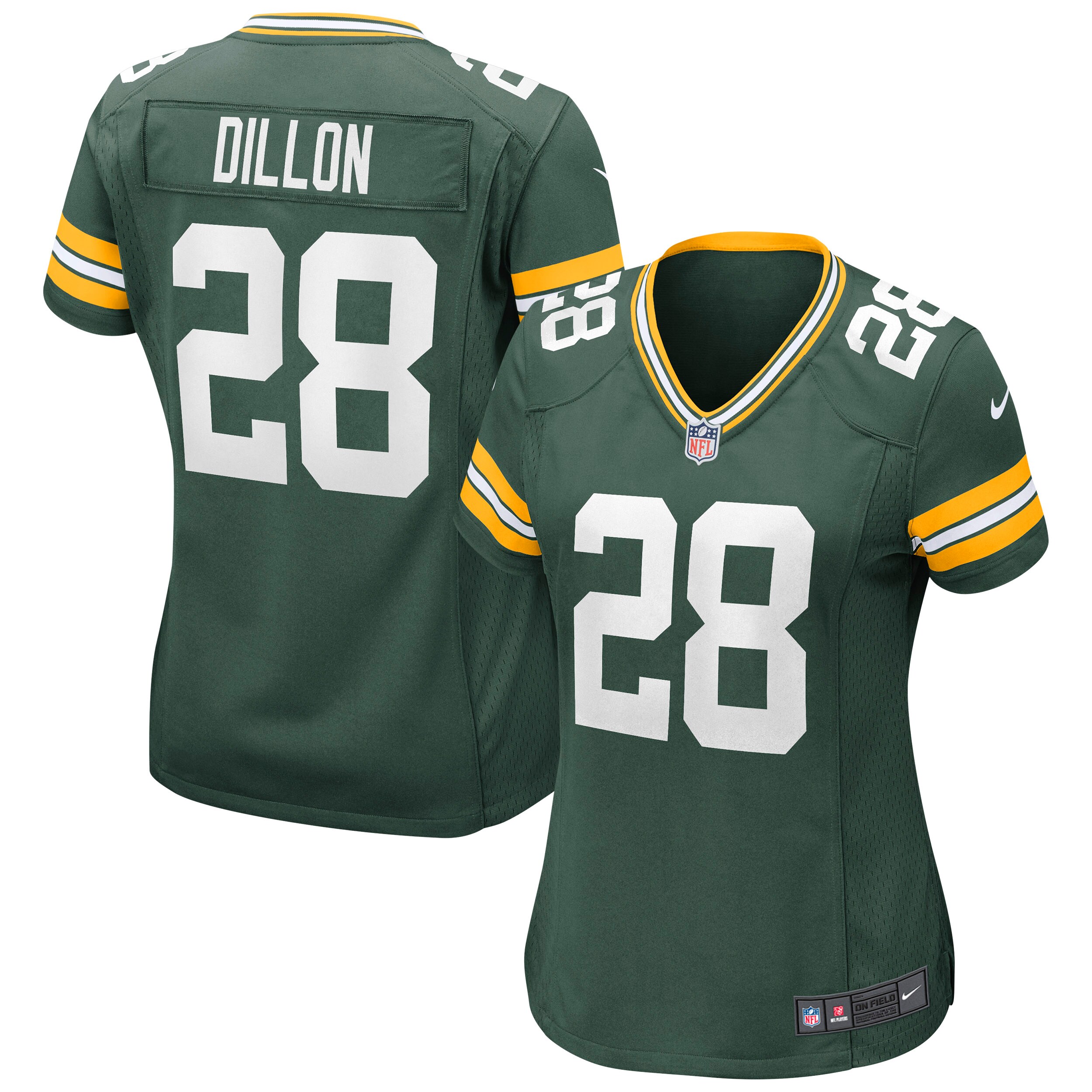 AJ Dillon Green Bay Packers Women's Game Jersey - Green