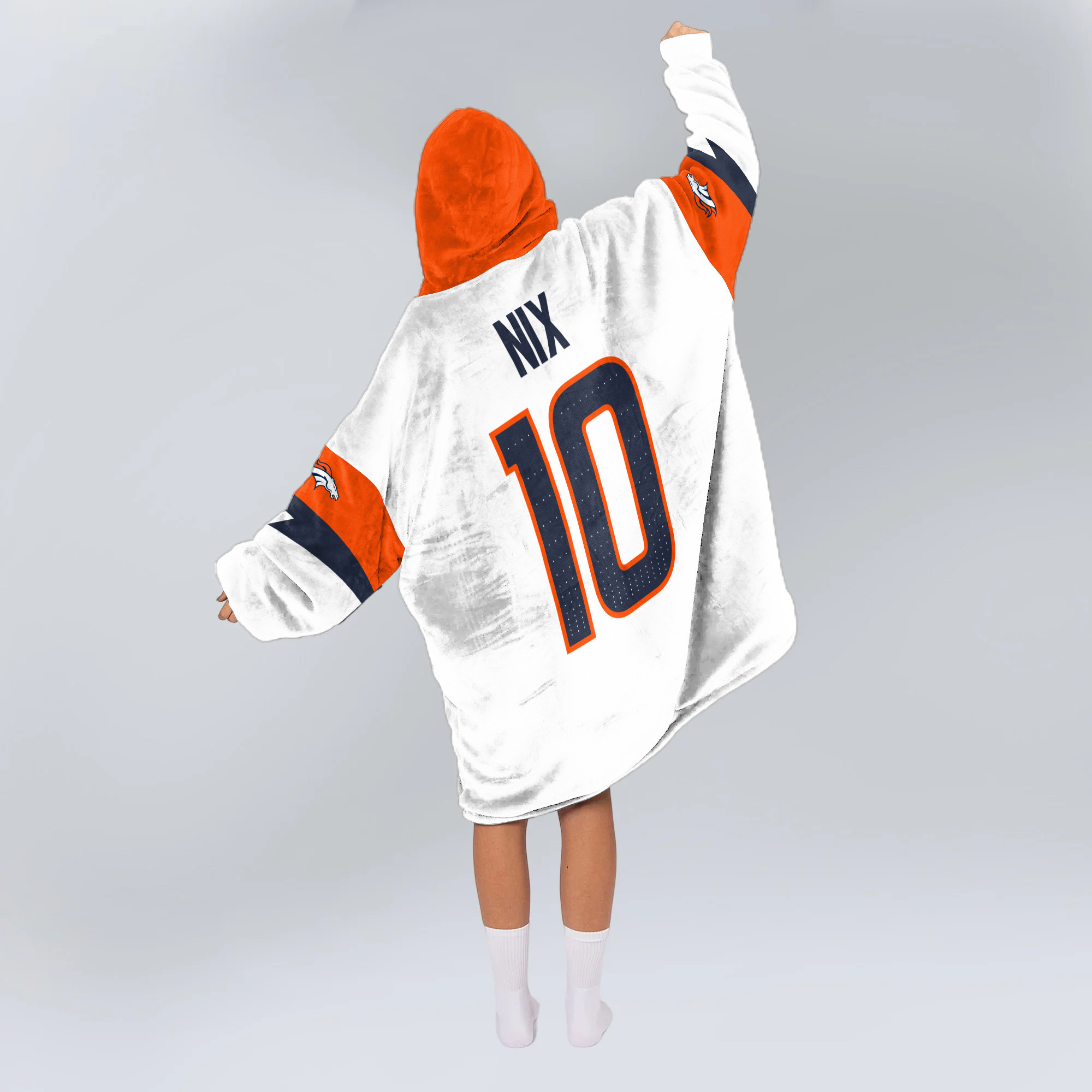 Adult B.N. 10 Denver Football Unisex Blanket Hoodie