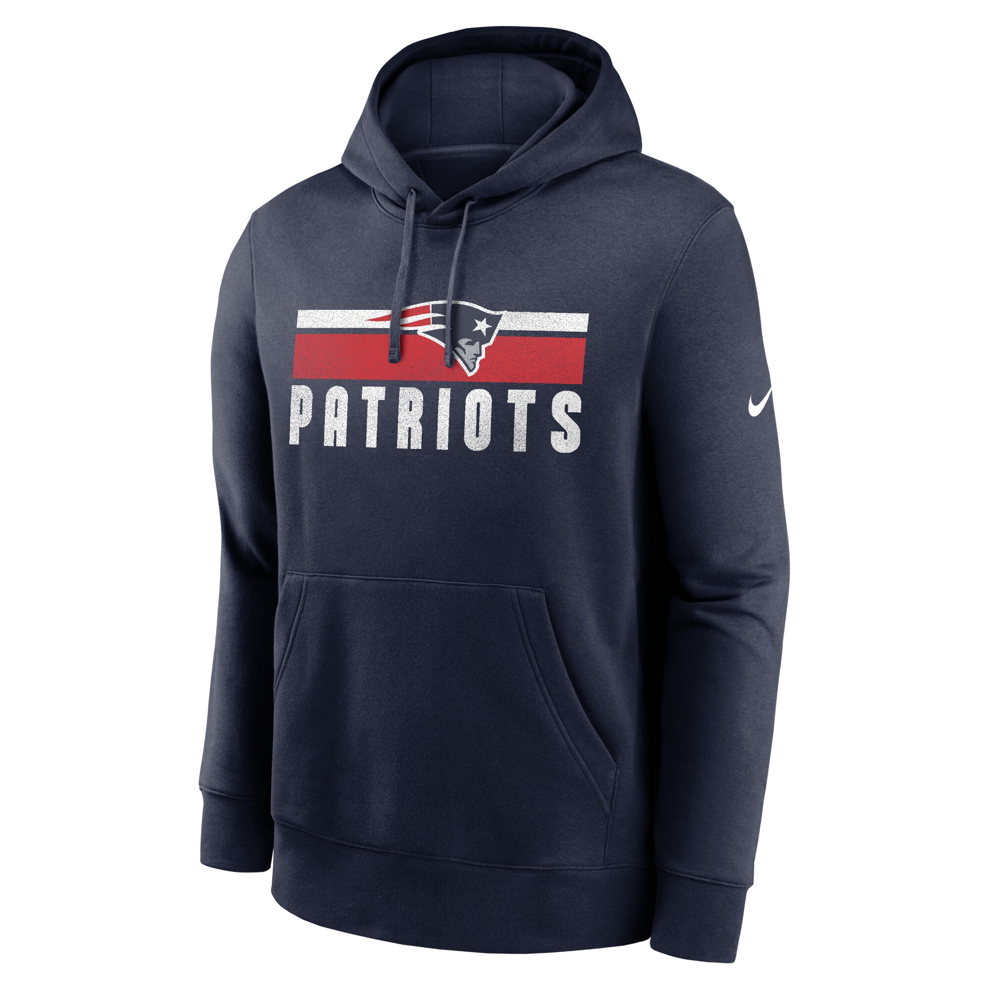 New England Patriots Club Fleece Pullover Hoodie - Navy