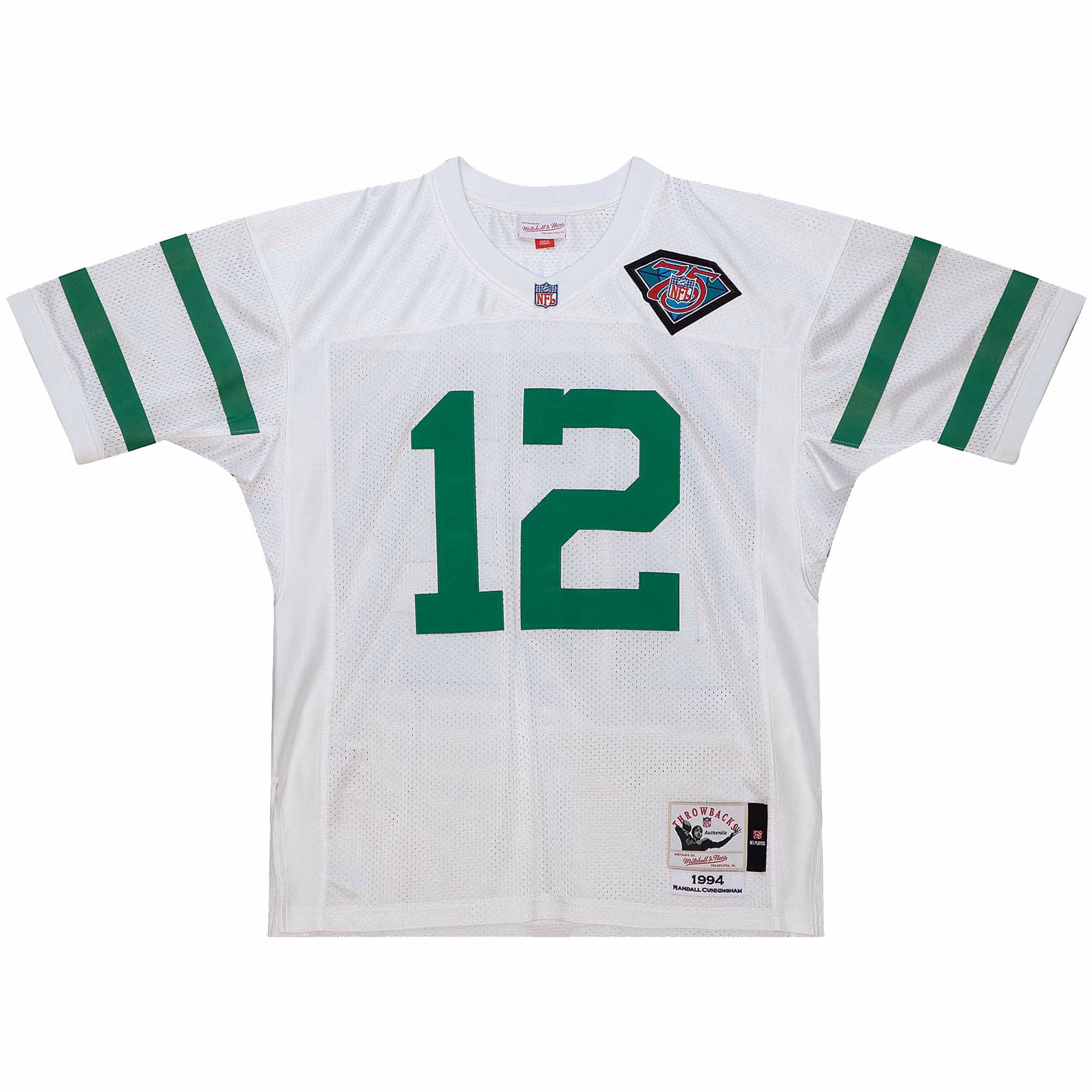 Randall Cunningham Philadelphia Eagles 1994 Authentic Throwback Retired Player Jersey - White