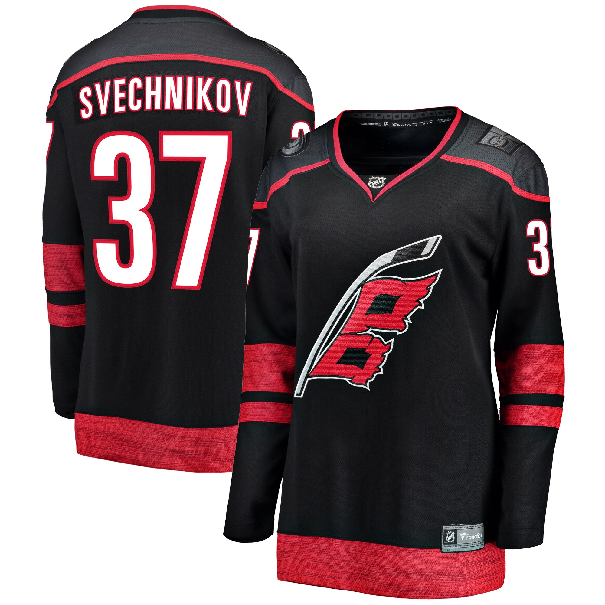 Andrei Svechnikov Carolina Hurricanes Women's Alternate Premier Breakaway Player Jersey - Black