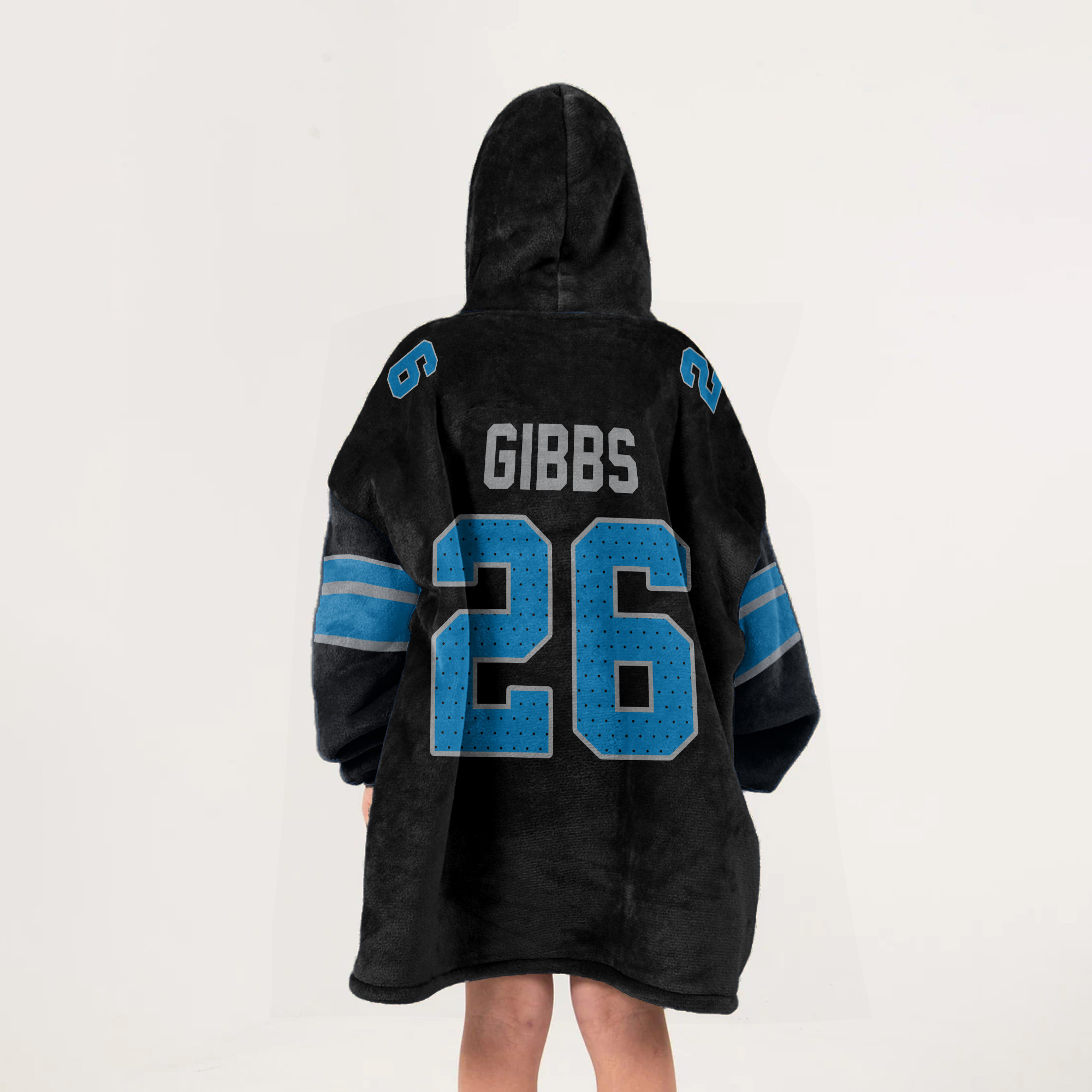 Adult Jah G 26 Detroit Lions Football Unisex Blanket Hoodie