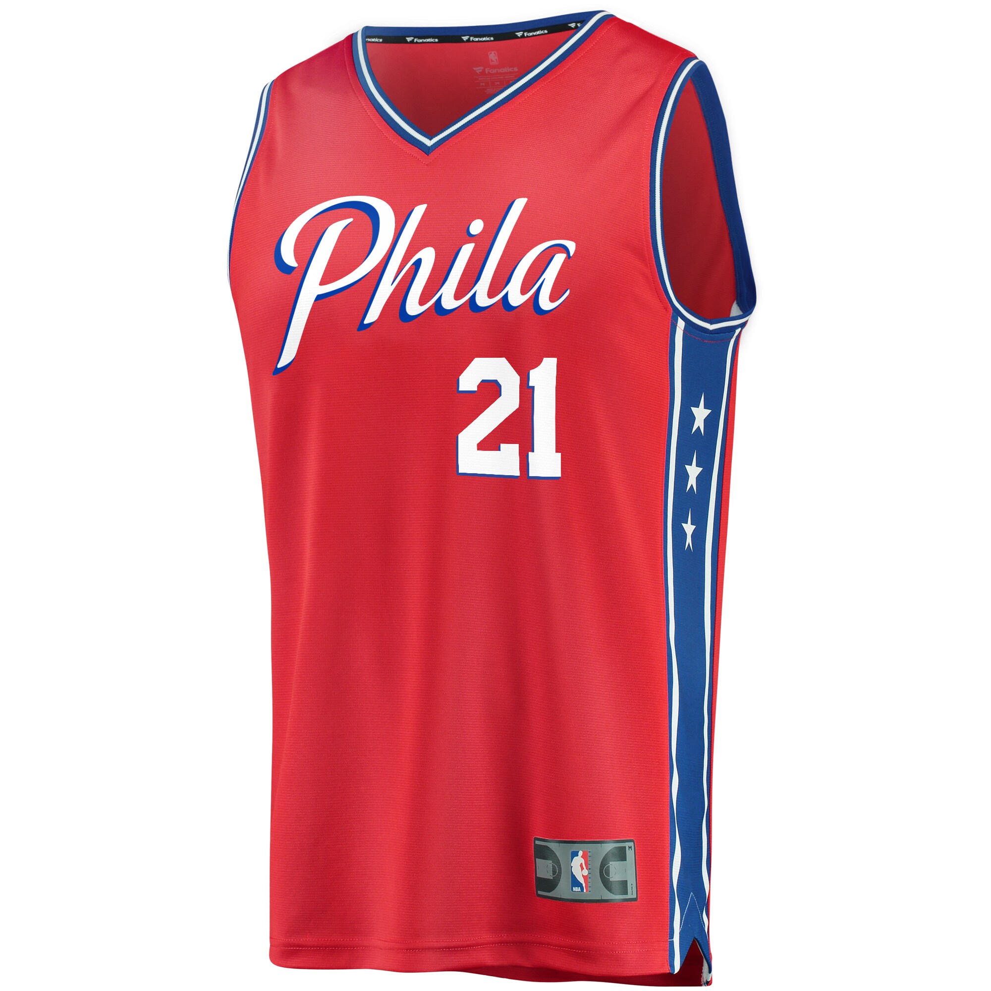 Joel Embiid Philadelphia 76ers  Fast Break Replica Jersey - Statement Edition - Red