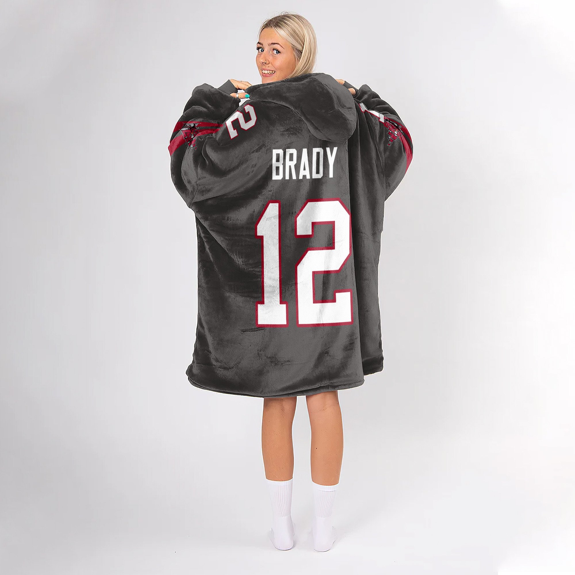 Adult 12 Tampa Bay Football Unisex Blanket Hoodie