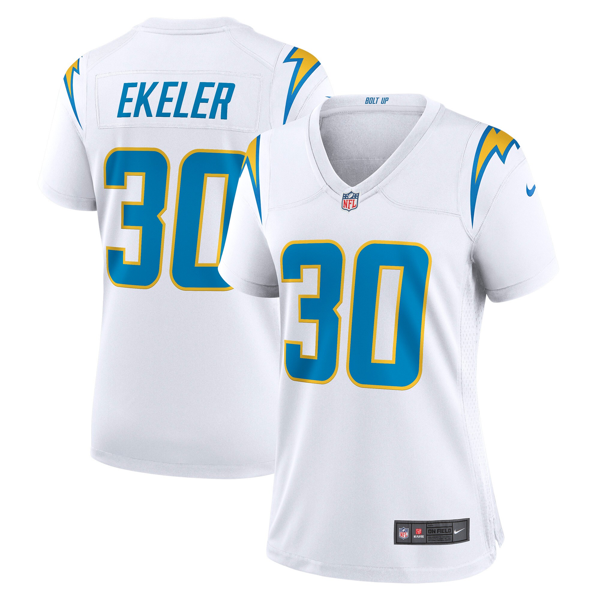 Austin Ekeler Los Angeles Chargers  Women's Game Jersey - White