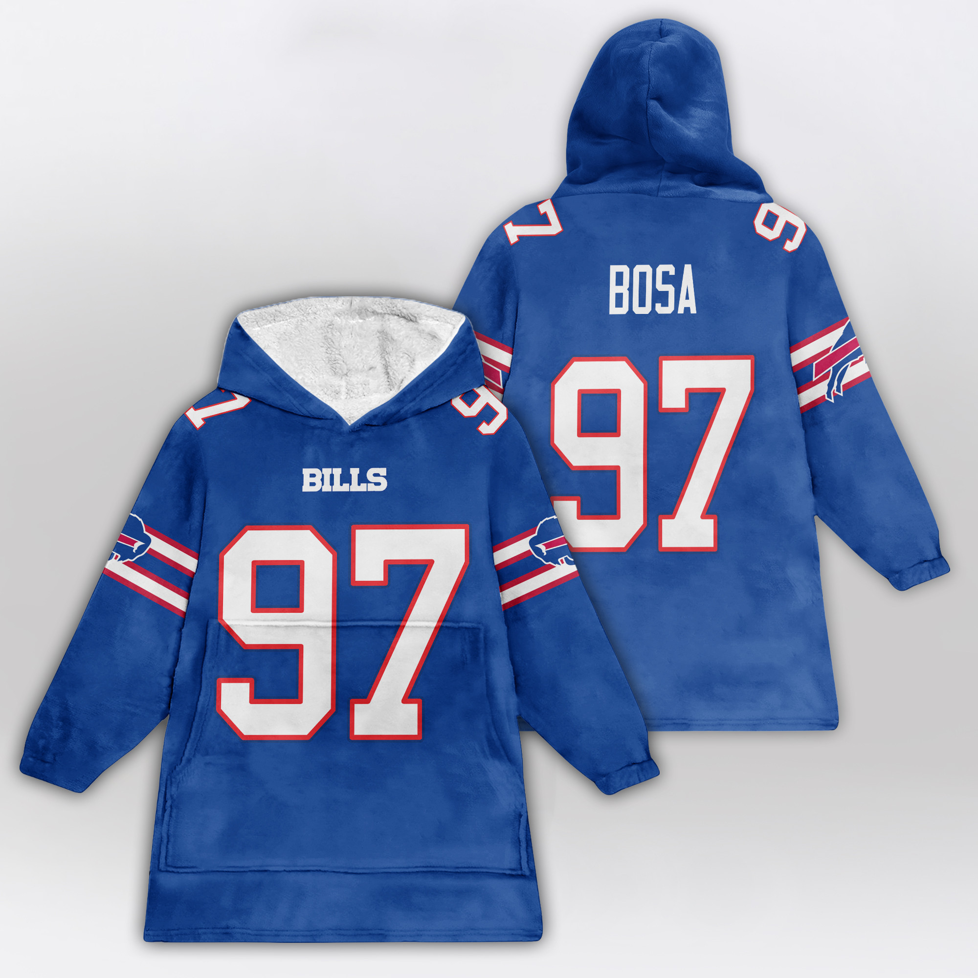 Kid 97 Buffalo Football Unisex Blanket Hoodie