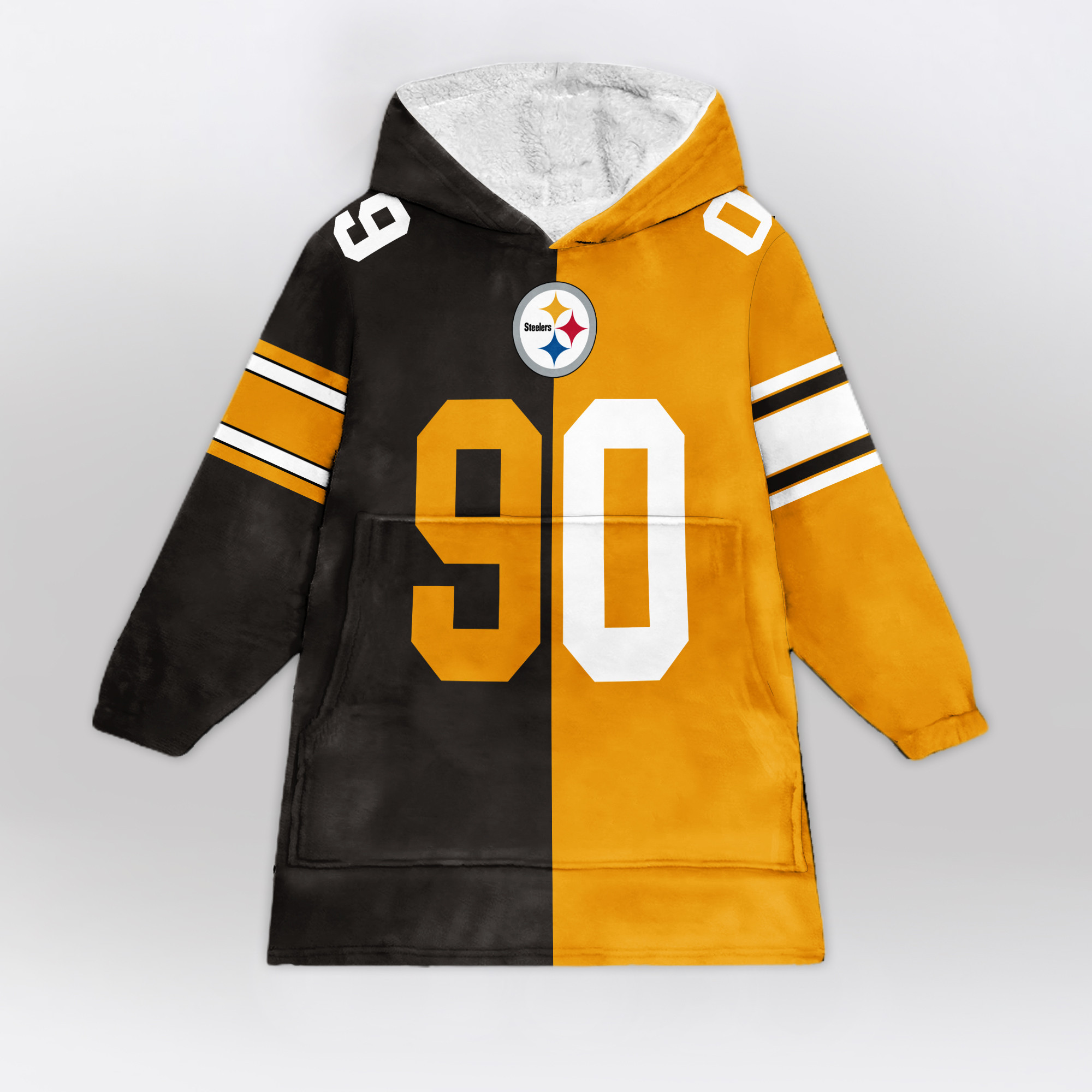 Adult T.J.W 90 Pittsburgh Football Unisex Blanket Hoodie