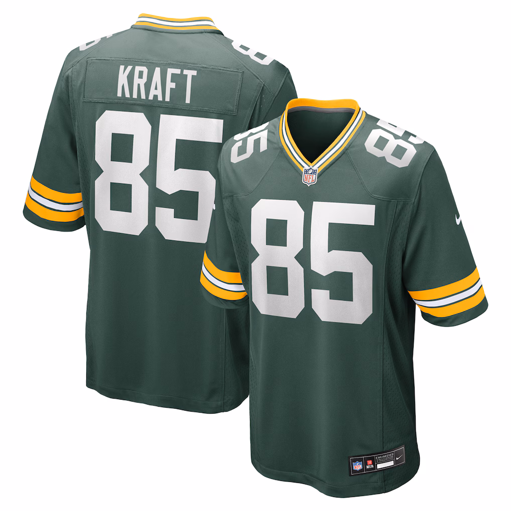 Green Bay Packers #85 Tucker Kraft Home Game Jersey-Fir Green