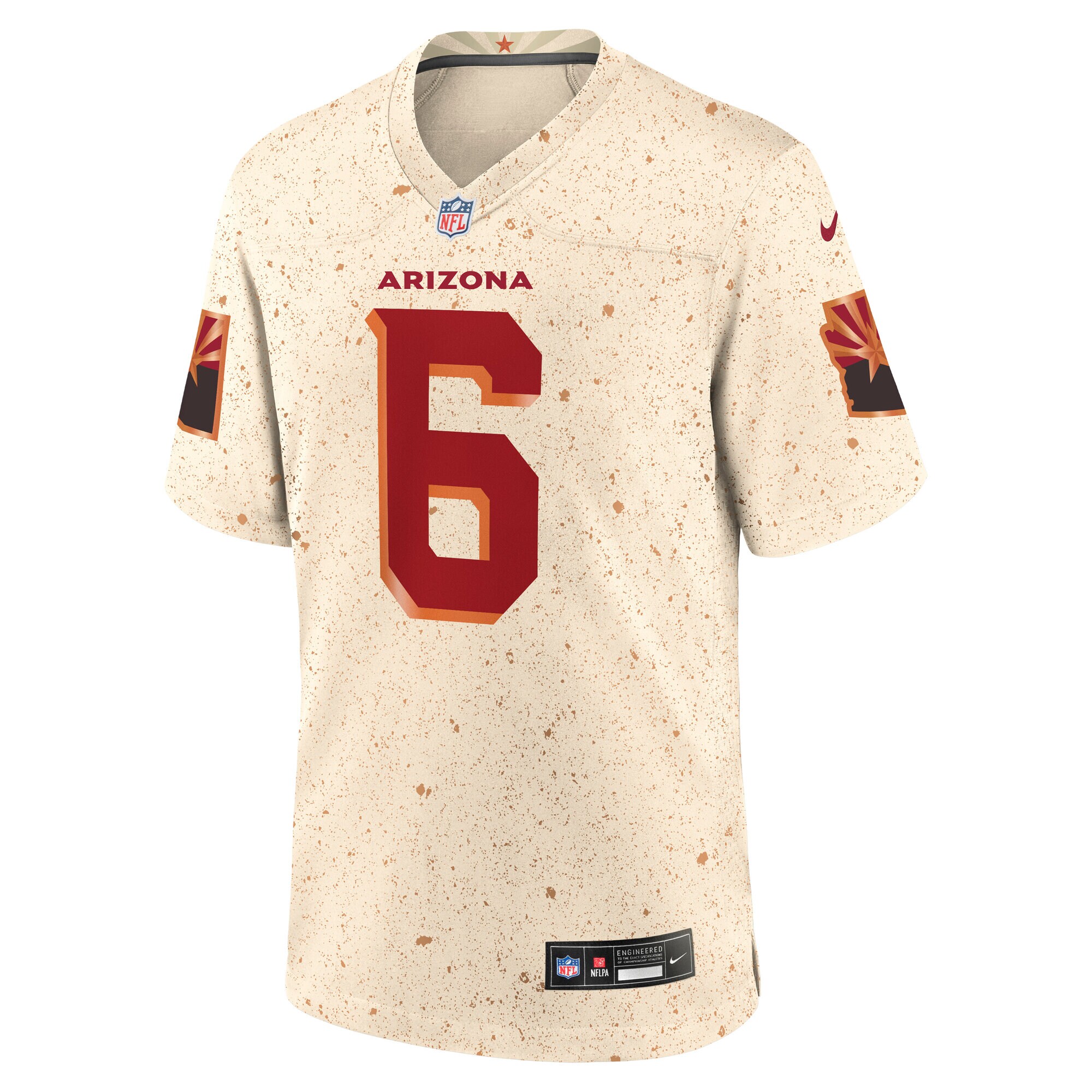 James Conner #6 Arizona Cardinals 2025 Rivalries Collection Game Jersey - Natural