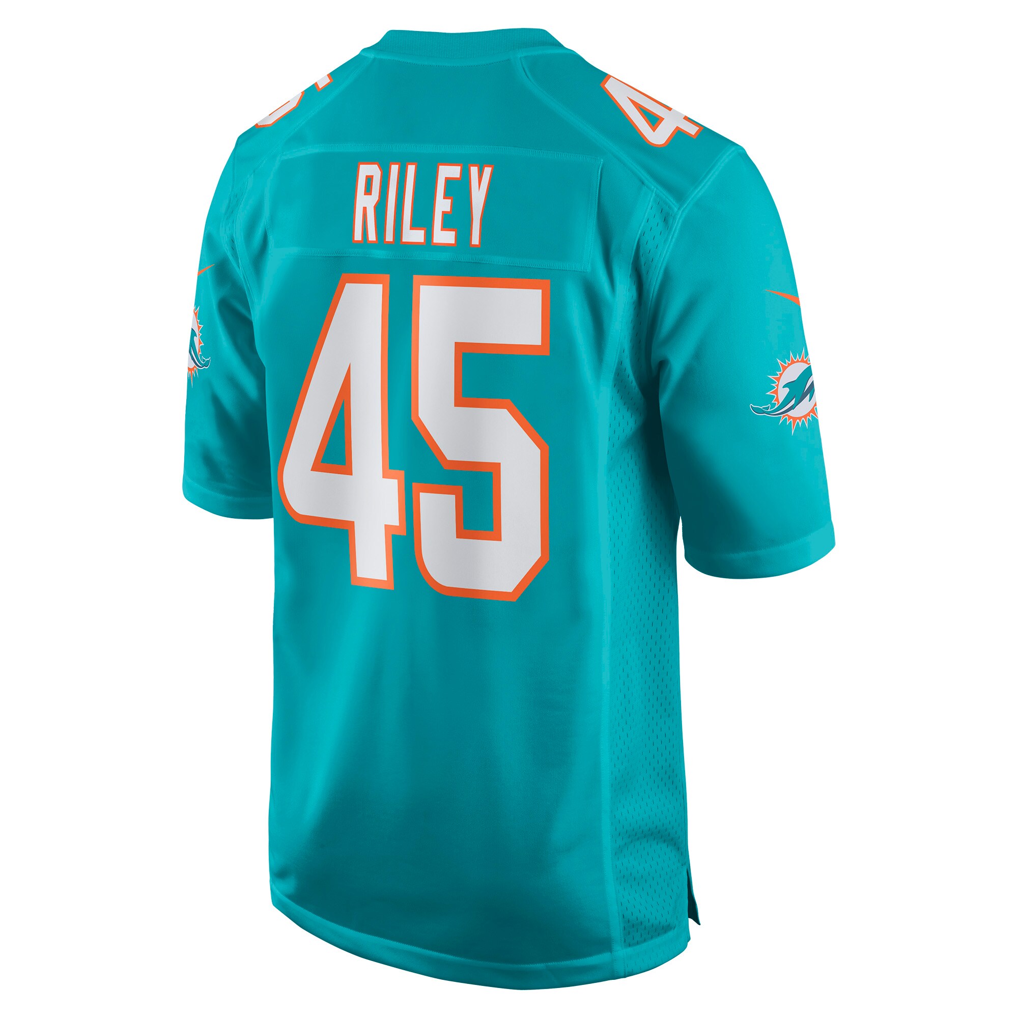 Duke Riley Miami Dolphins Game Jersey - Aqua