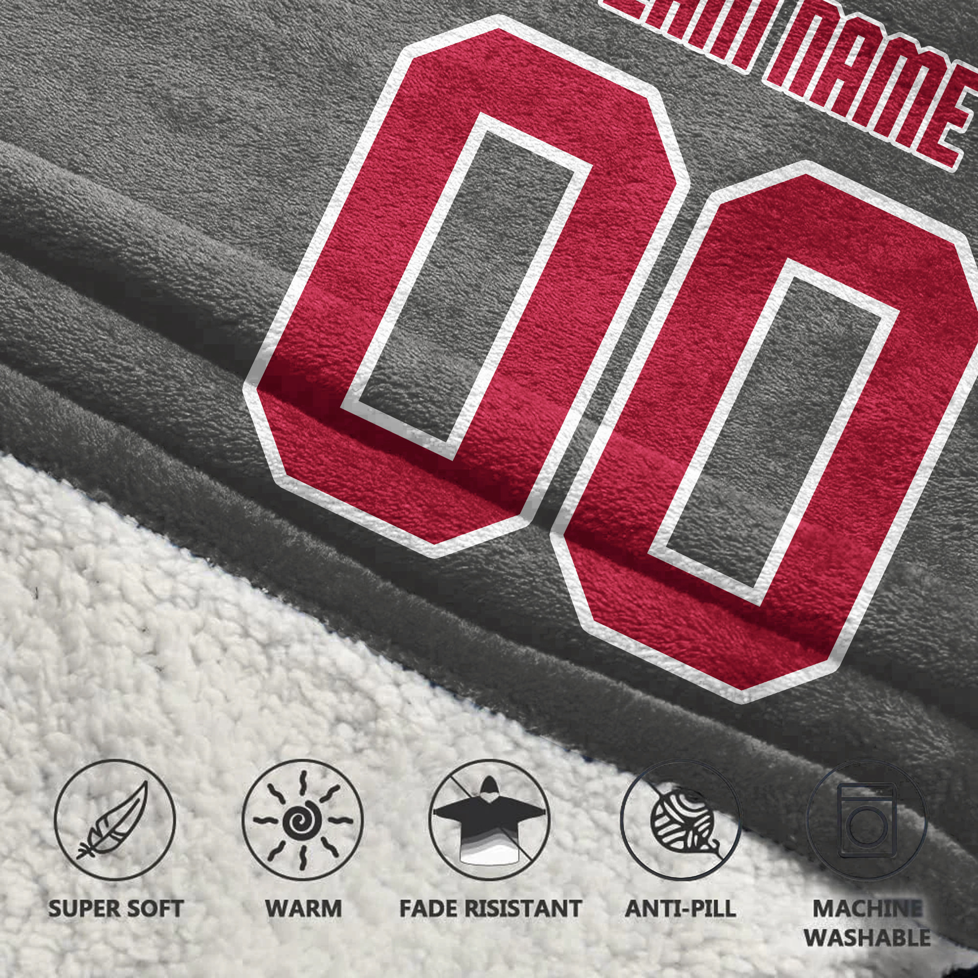 Adult Custom Blanket Hoodie Ohio State Inspired Color