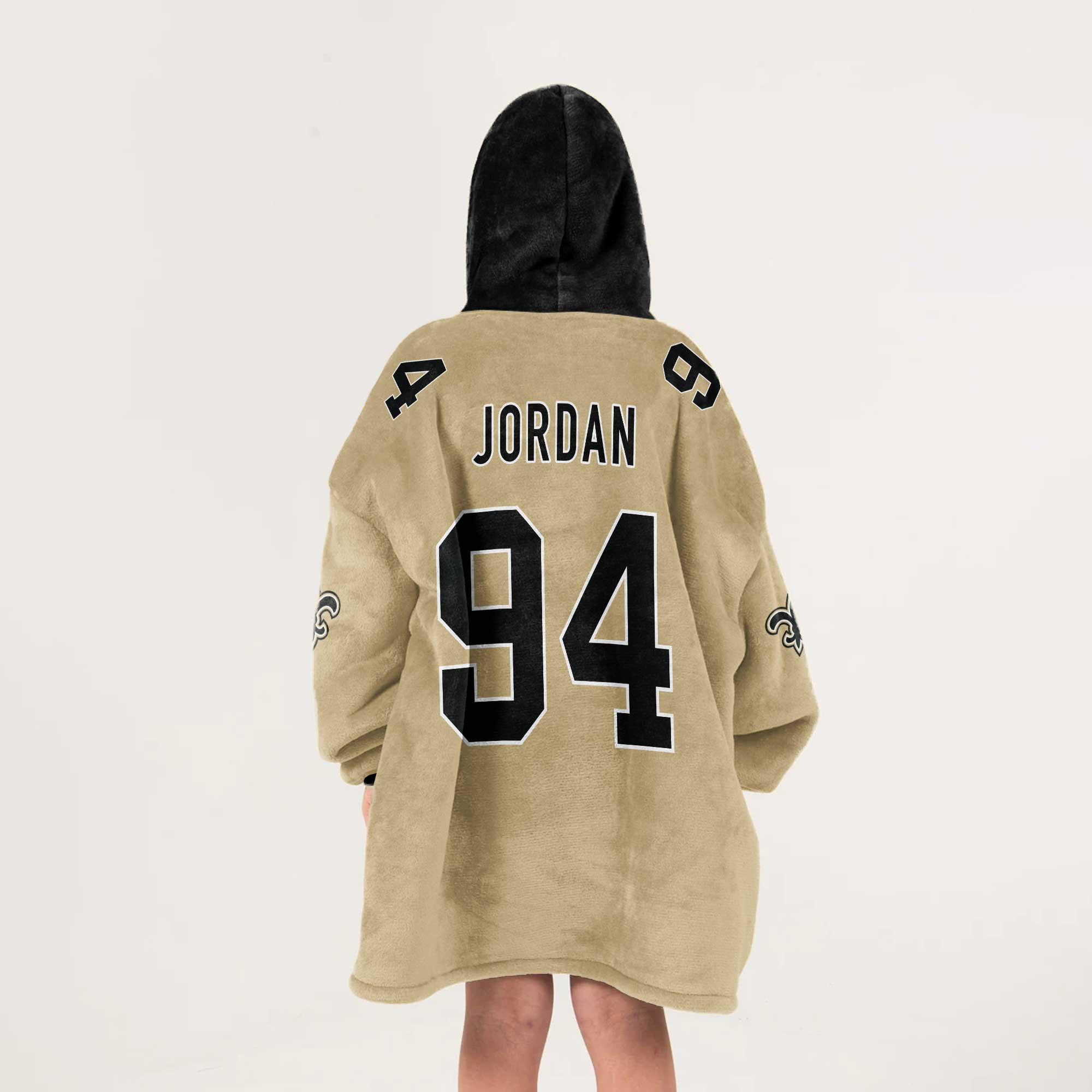 Kid C.J 94 New Orleans Football Unisex Blanket Hoodie