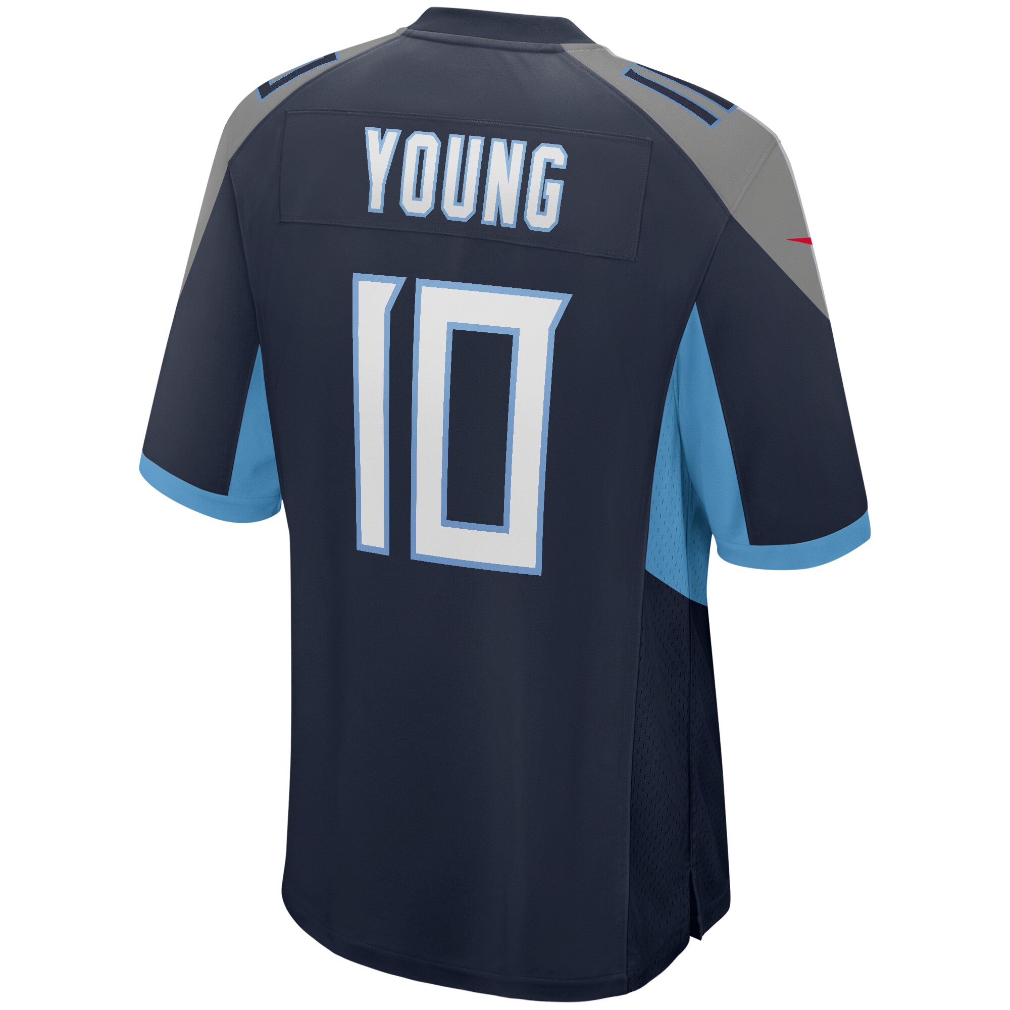 Vince Young Tennessee Titans Game Retired Player Jersey - Navy