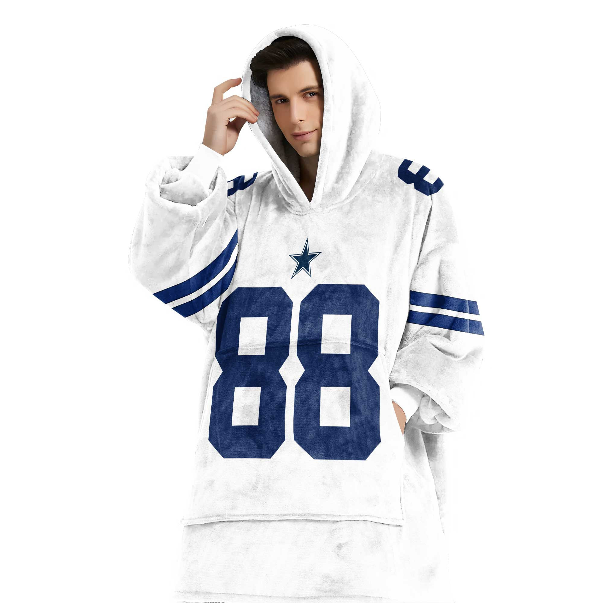 Adult C.D.L 88 Dallas Football Unisex Blanket Hoodie