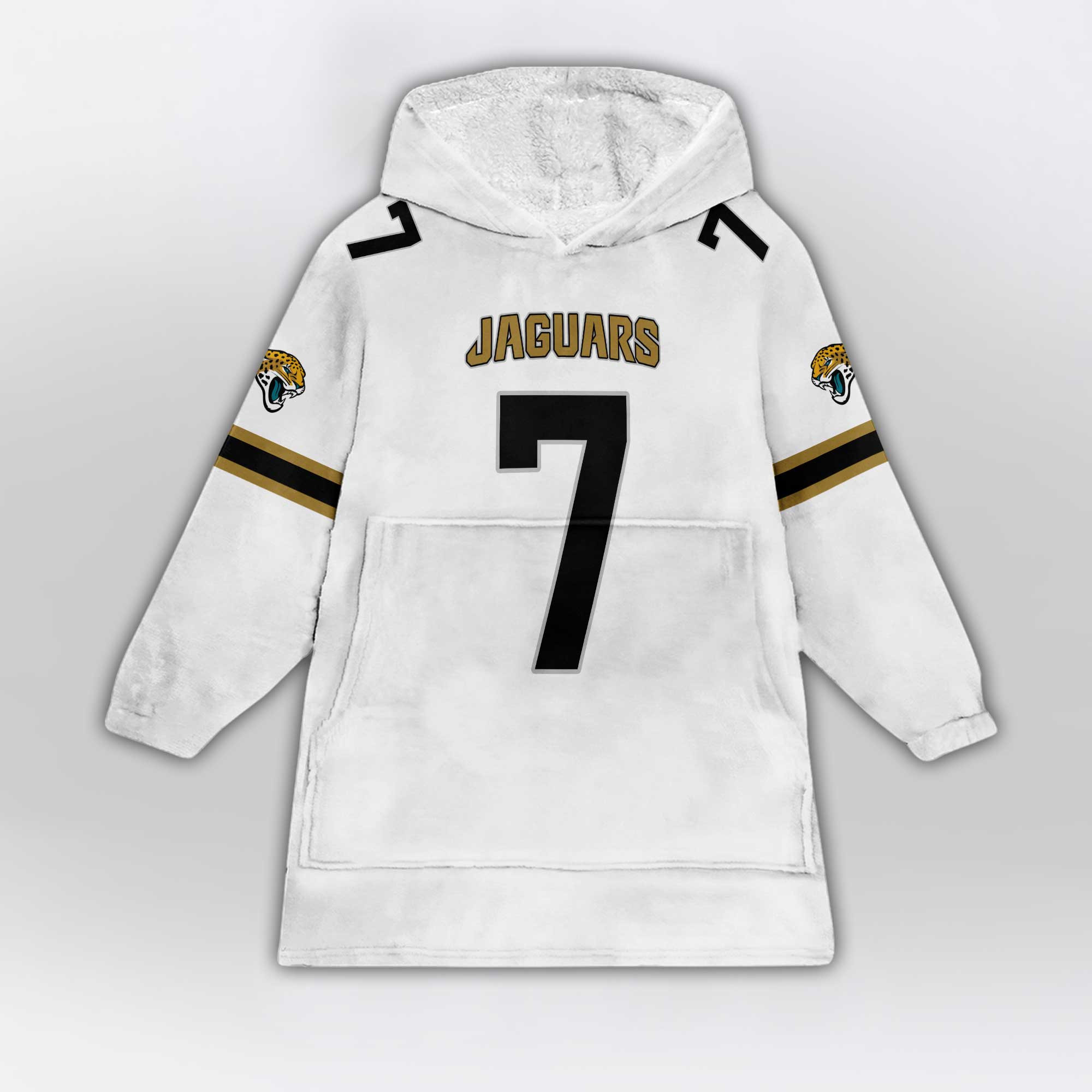 Kid 7 Jacksonville Football Unisex Blanket Hoodie