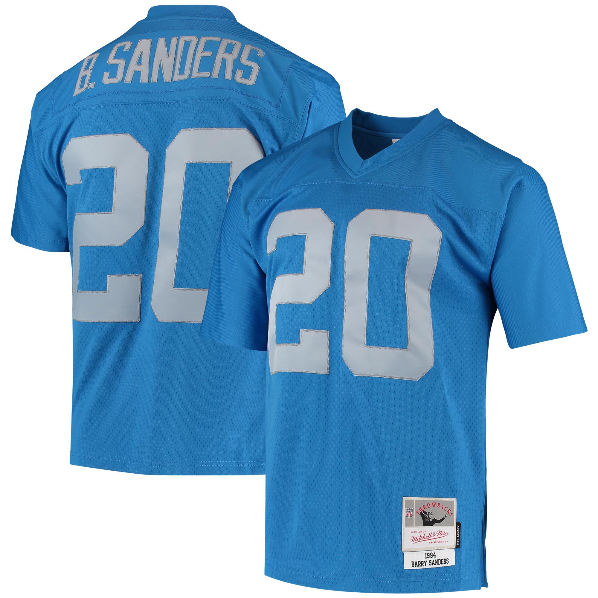 Barry Sanders Detroit Lions  1994 Legacy Replica Jersey - Blue