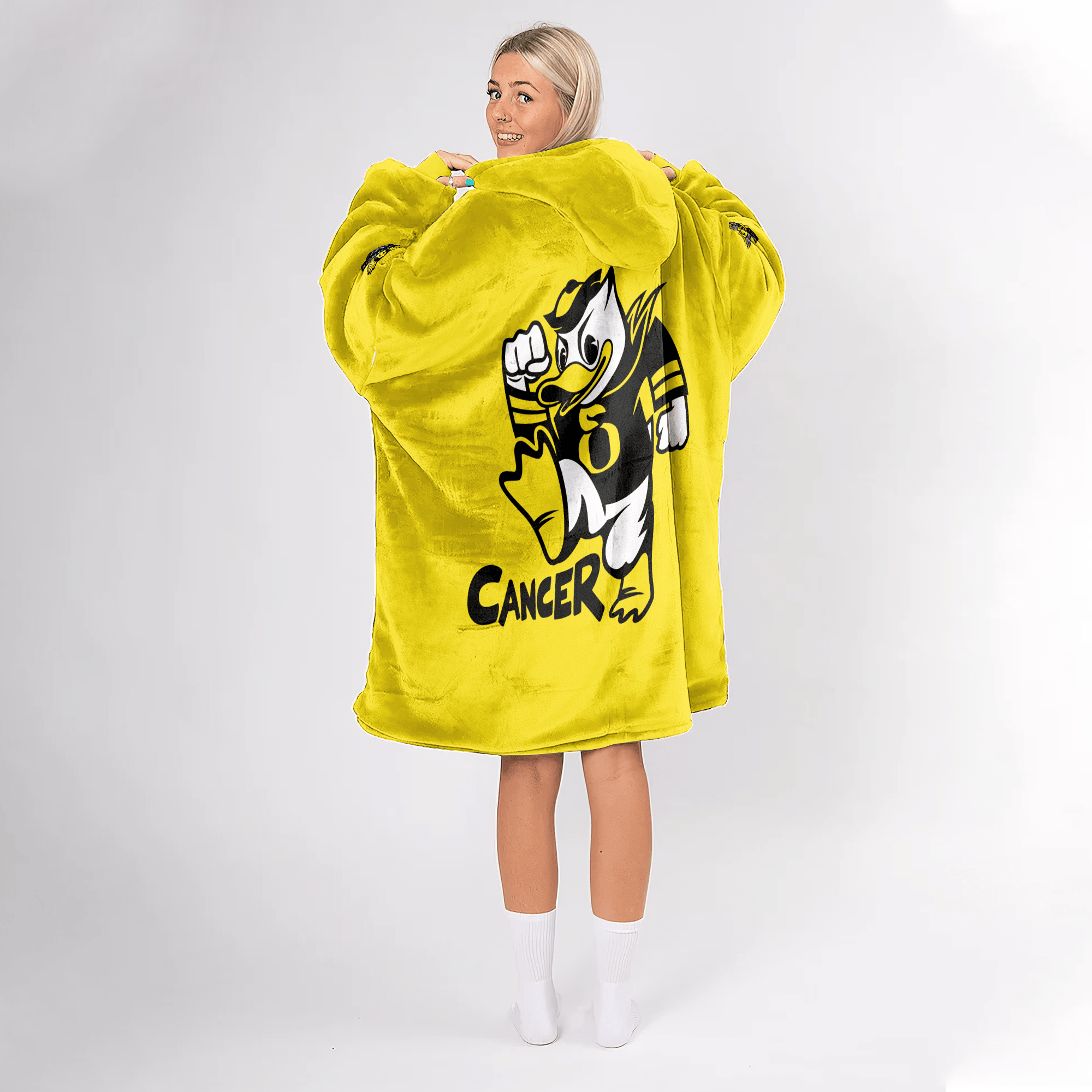 Adult Oregon Football Unisex Blanket Hoodie