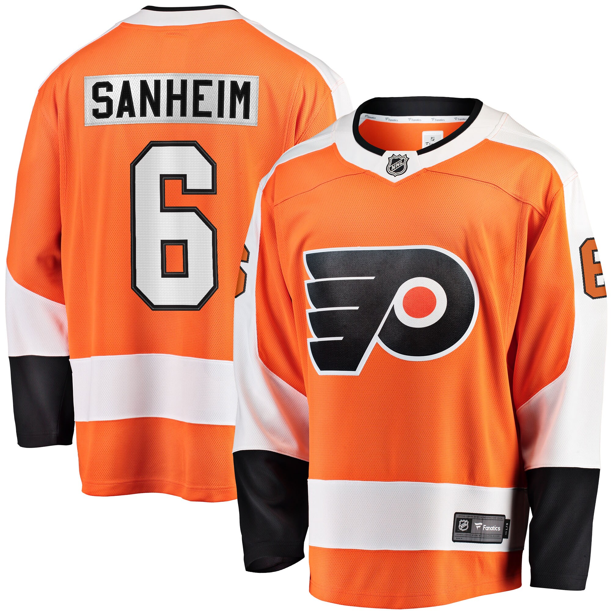 Travis Sanheim Philadelphia Flyers Home Breakaway Jersey - Orange